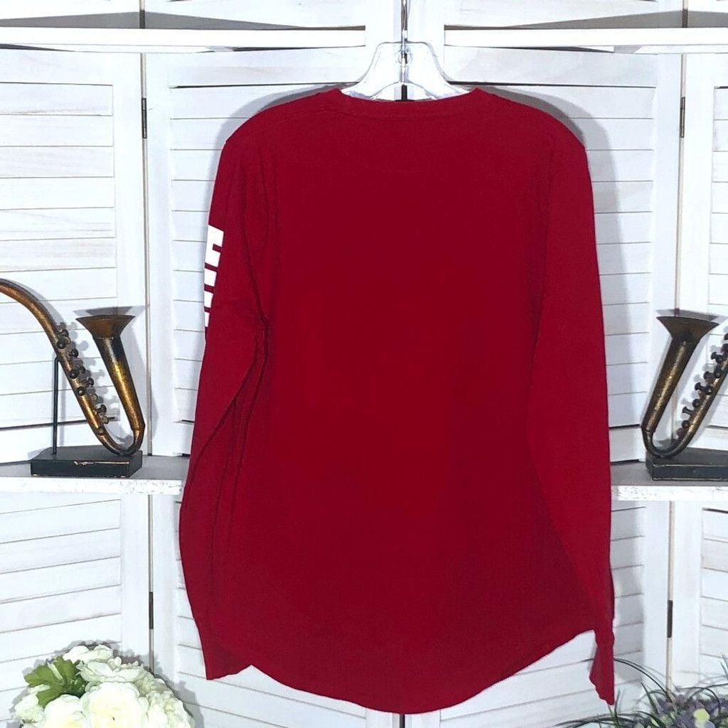 Hollister Hollister long sleeves shirt sporty red white lightweight M Size US M / EU 48-50 / 2 - 2 Thumbnail