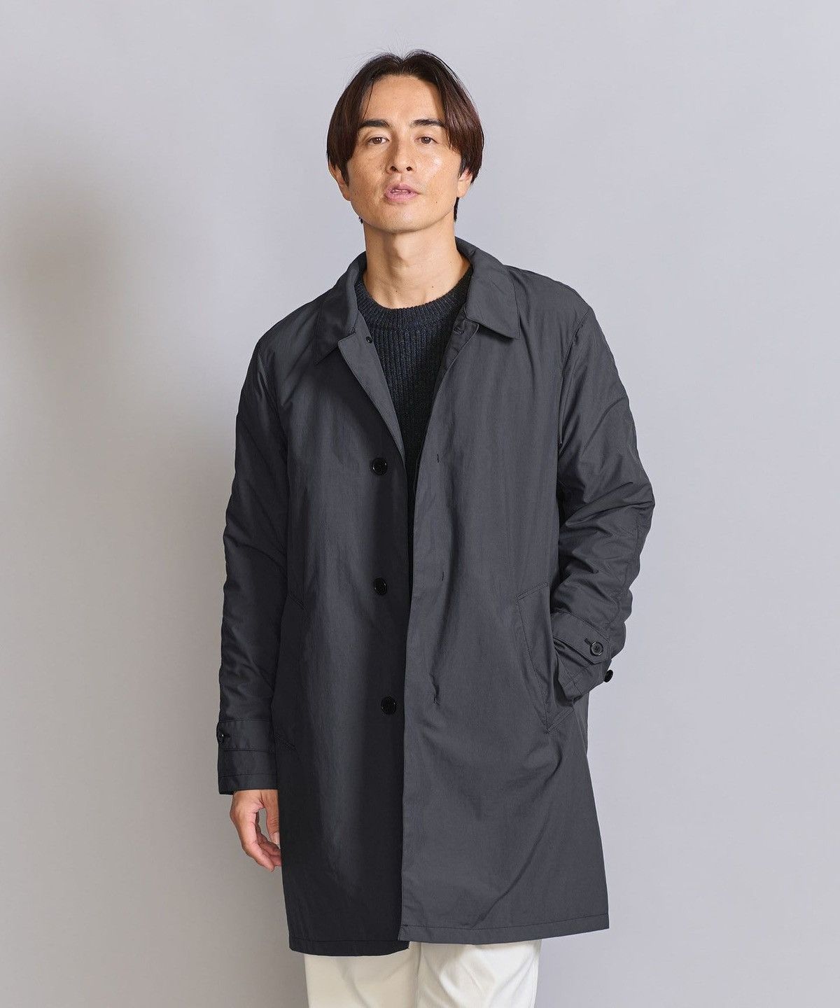 BEAUTY&YOUTH Men’s 🇯🇵 Beauty & Youth Pertex Balmacaan Coat Sz L NWT Size US L / EU 52-54 / 3 - 1 Thumbnail