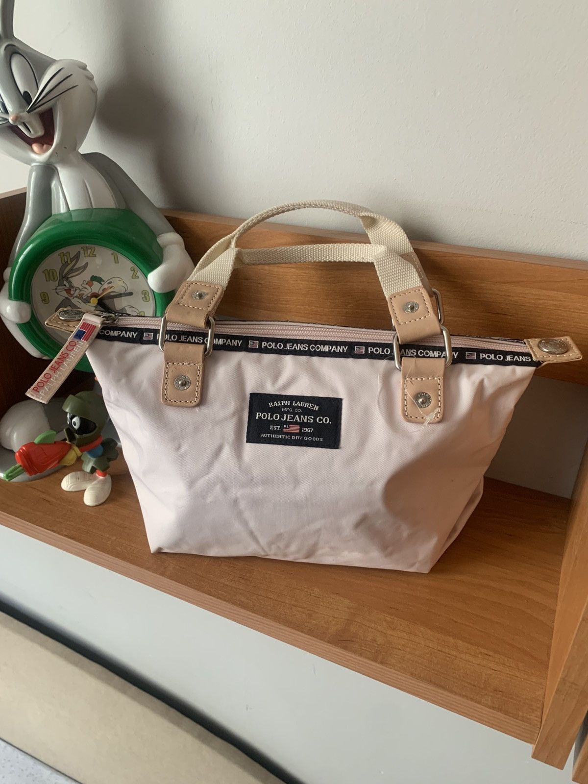 Polo Ralph Lauren Vintage Ralph Lauren Polo Jeans Company Light Pink Small Bag Size ONE SIZE - 1 Thumbnail
