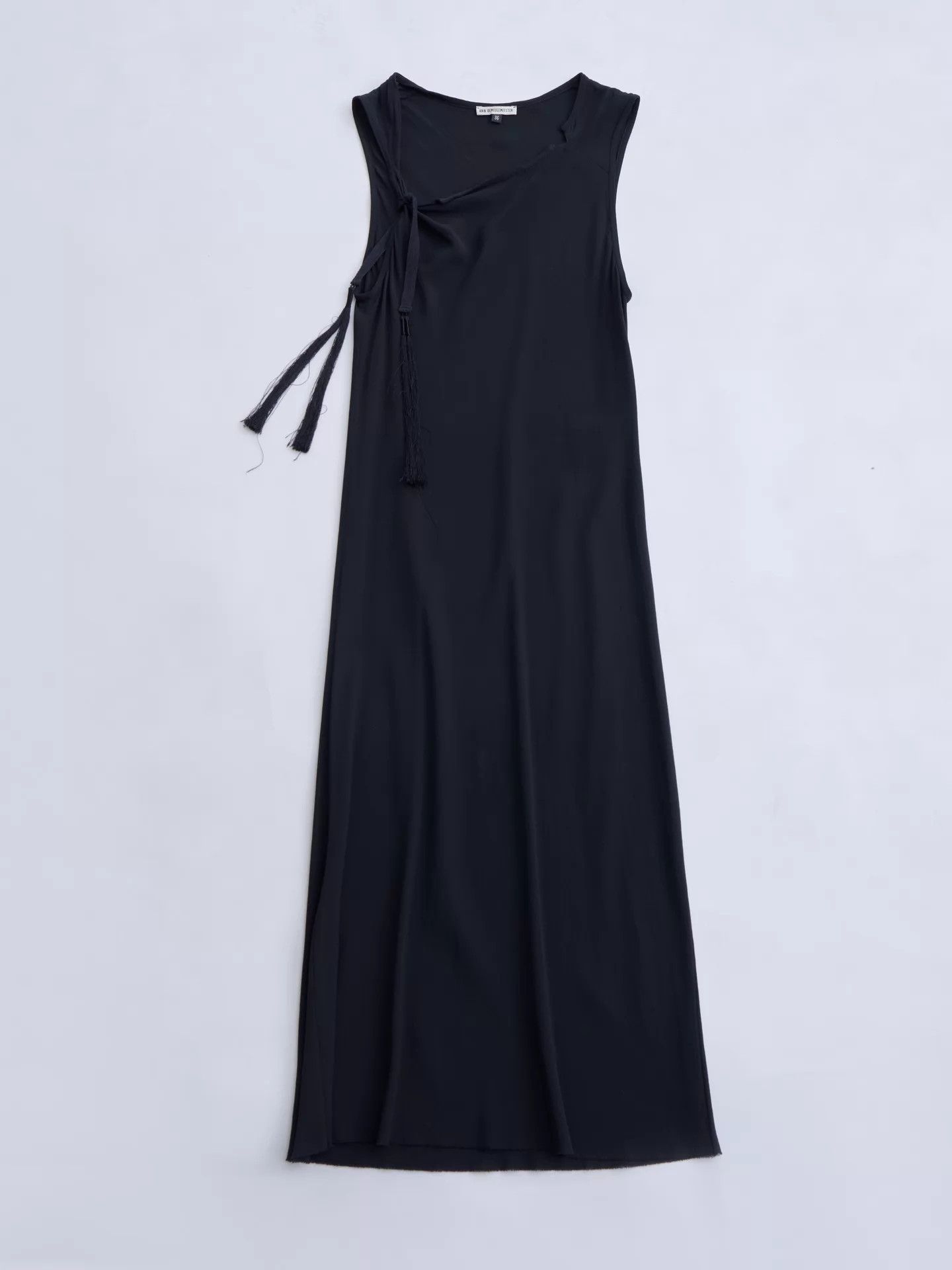 Ann Demeulemeester ANN DEMEULEMEESTER 00s Tassel Strap Silk Chiffon Dress Size XS / US 0-2 / IT 36-38 - 7 Thumbnail