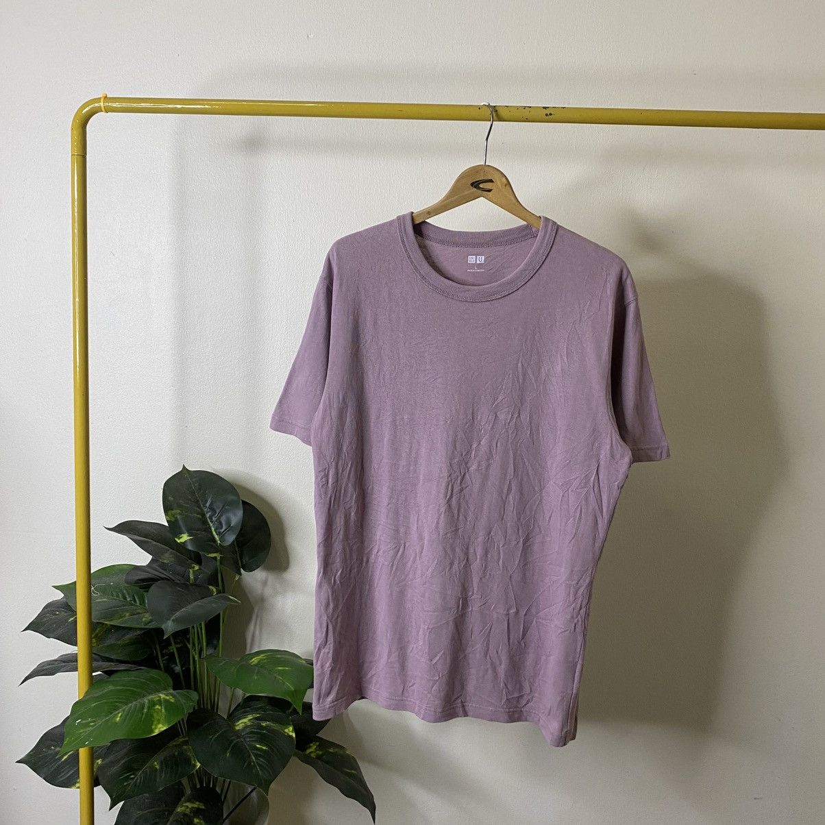 Lemaire × Uniqlo Uniqlo U Crewneck Dusty Purple Blank T Shirt Size US L / EU 52-54 / 3 - 1 Thumbnail
