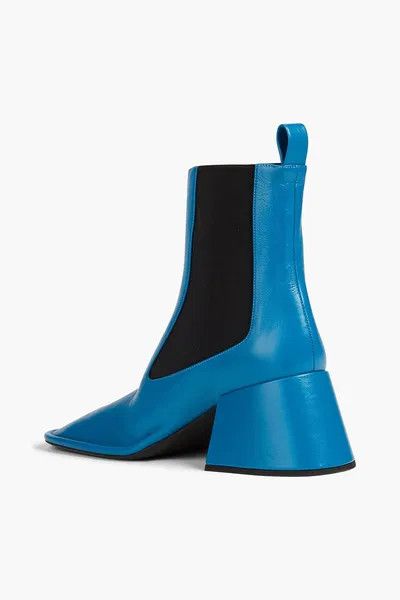 Jil Sander o1y1025 Ankle Boots in Navy Blue/Black Size US 8 / IT 38 - 2 Thumbnail