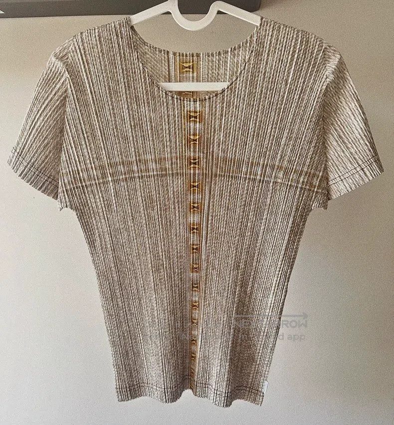 Issey Miyake Issey Miyake Denim T-Shirt Size L / US 10 / IT 46 - 2 Thumbnail