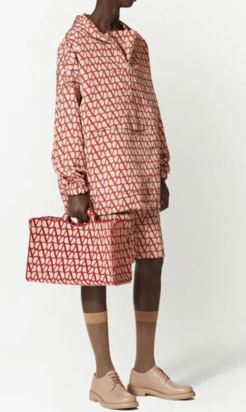 Valentino SILK FAILLE ANORAK WITH ALL-OVER TOILE ICONOGRAPHE PRINT Size US S / EU 44-46 / 1 - 1 Thumbnail