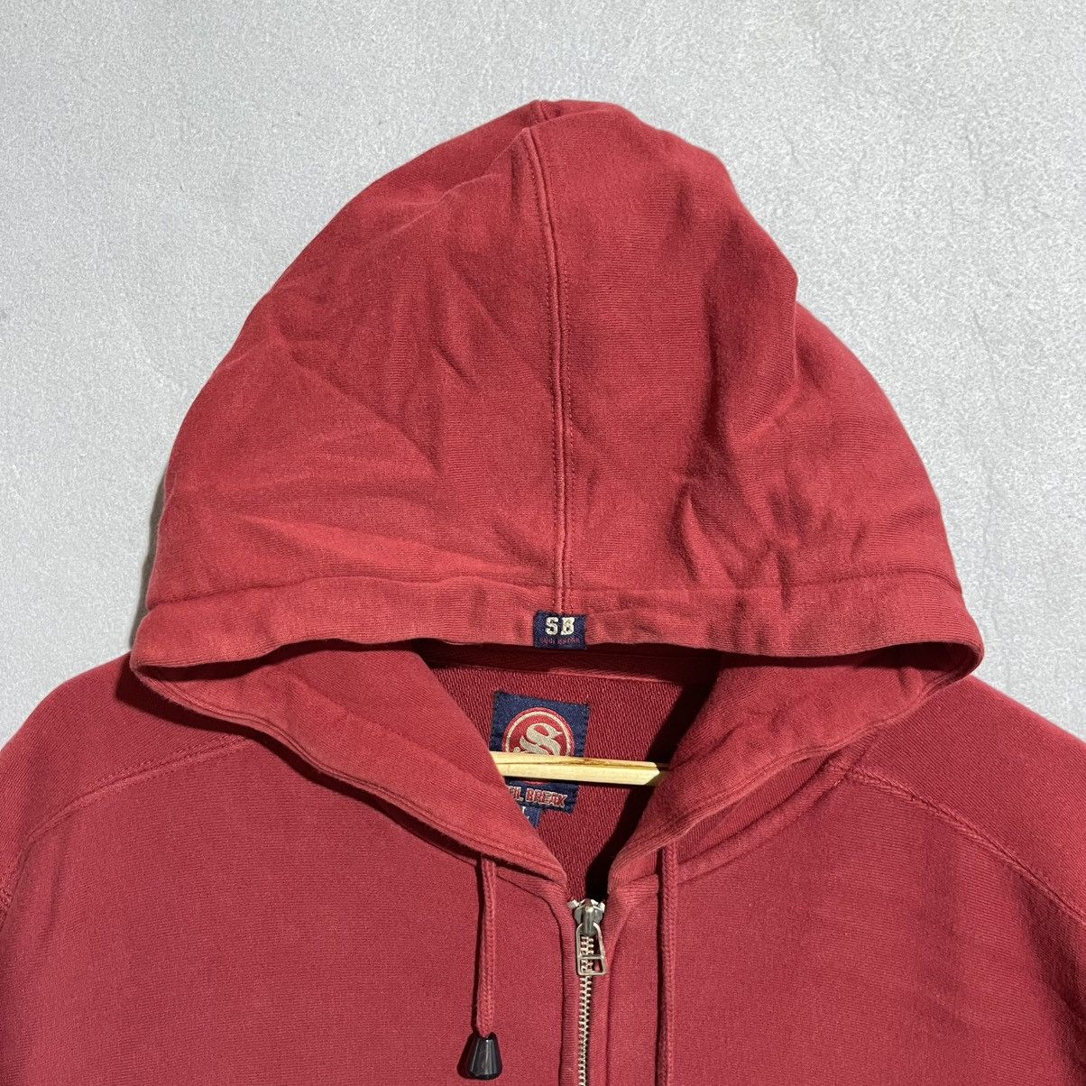 Japanese Brand Vintage Soul Break Embroidered Red Zip Hoodie — 2000s Size US L / EU 52-54 / 3 - 2 Thumbnail