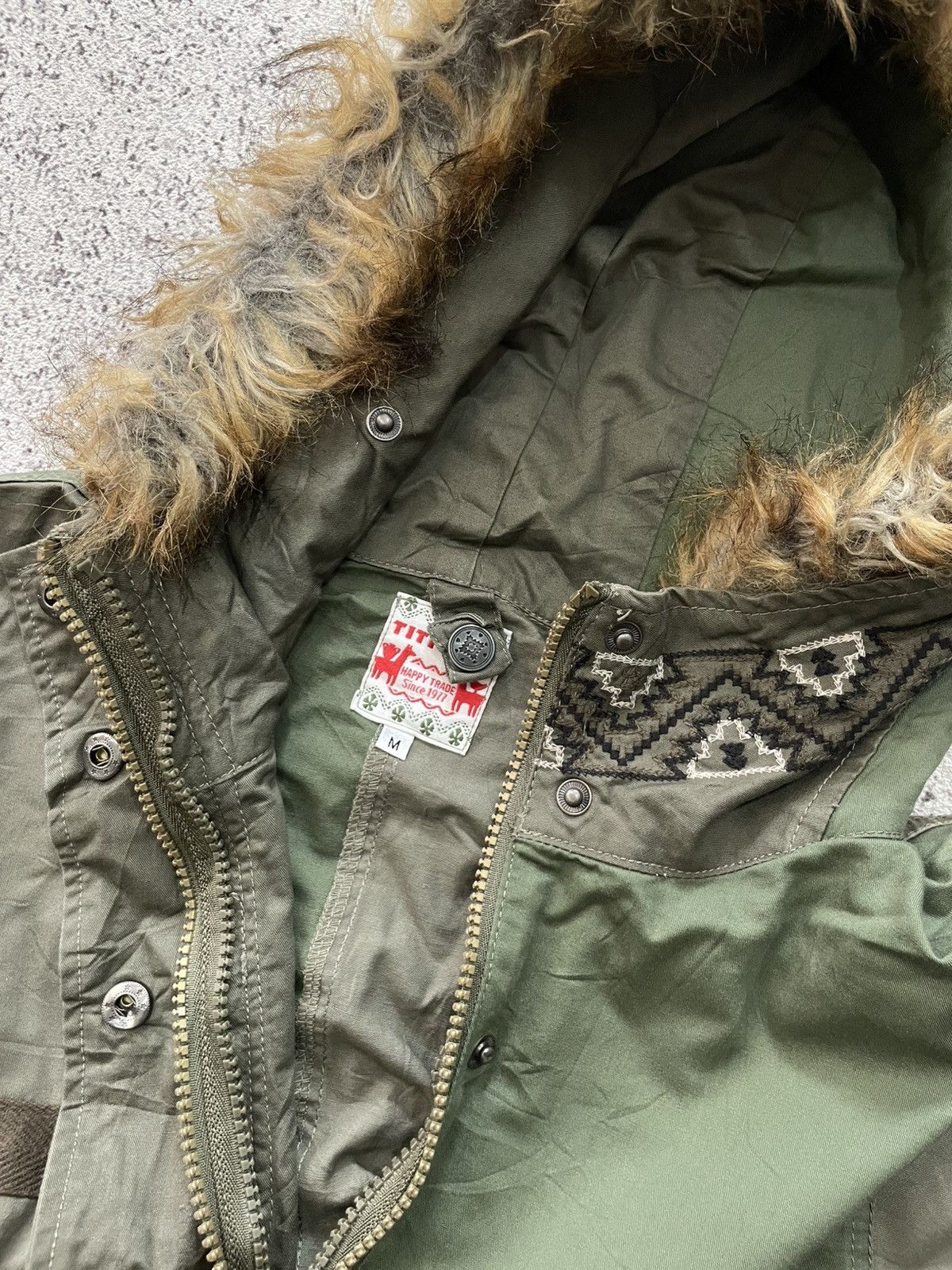 Other 2000s Titicaca - Fur Hoodie Unique Fishtail Parka Hippie Size US M / EU 48-50 / 2 - 7 Thumbnail