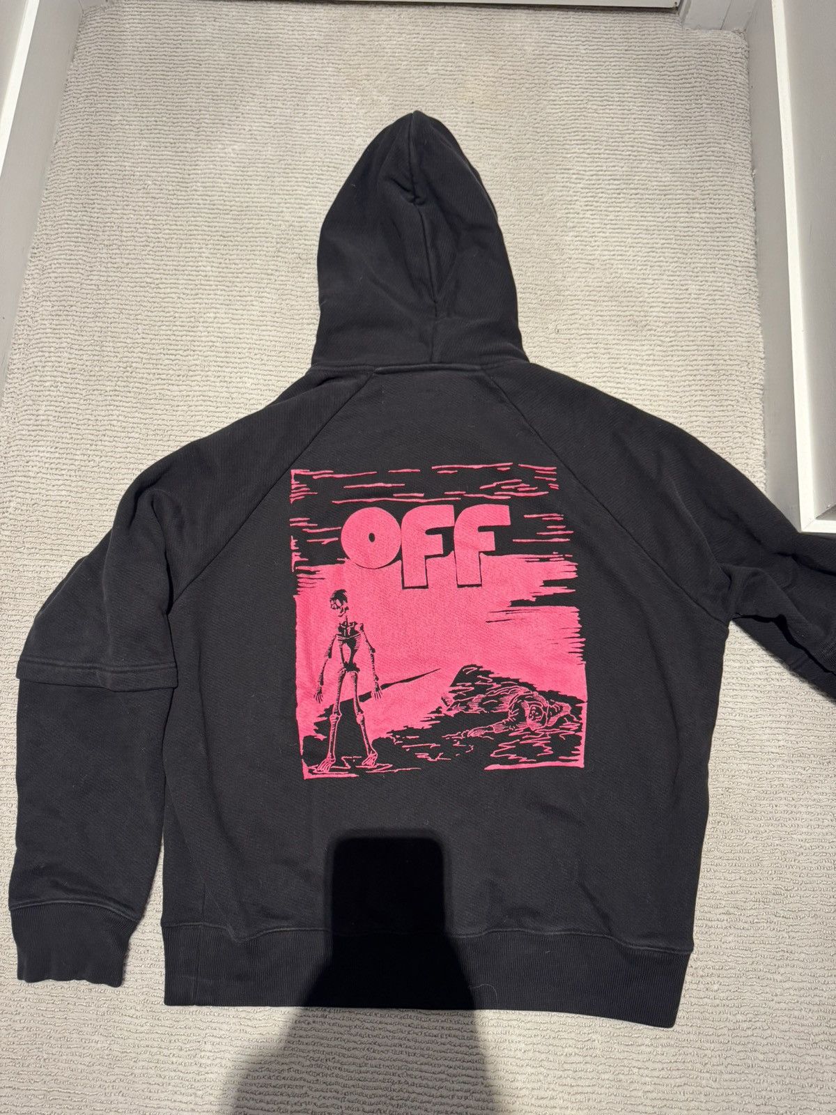 Off-White Off-White Skulls Floating Hoodie - Medium Size US M / EU 48-50 / 2 - 2 Thumbnail