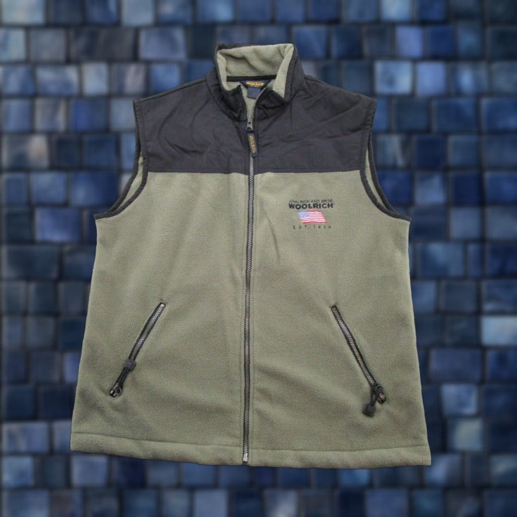 Vintage Woolrich Vest Mens Full Zip Fleece Jacket Size US M / EU 48-50 / 2 - 1 Thumbnail
