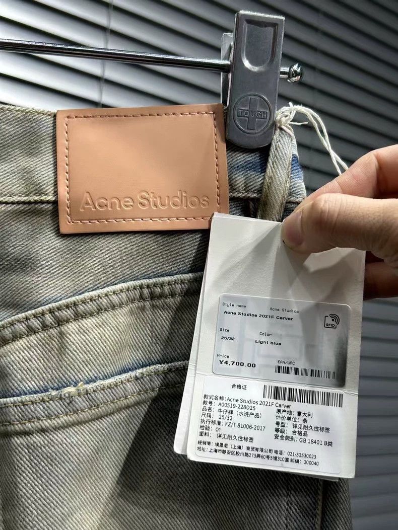 Acne Studios acne studios Light blue yellow mud destroys jeans 2503-Next Size US 32 / EU 48 - 3 Thumbnail