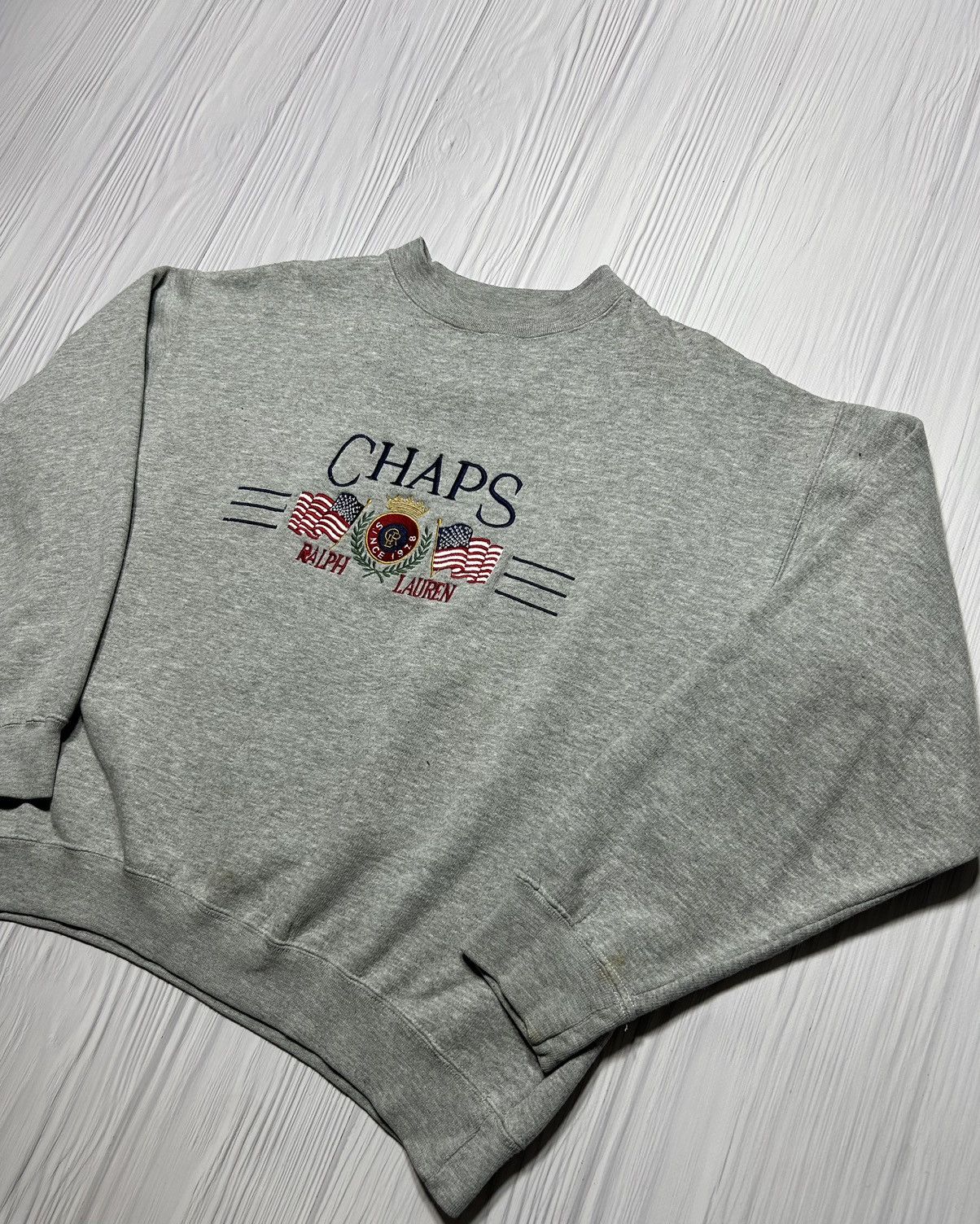 Chaps Ralph Lauren Vintage 90s Chaps Ralph Lauren Big Logo Sweatshirt Size M Size US M / EU 48-50 / 2 - 2 Thumbnail