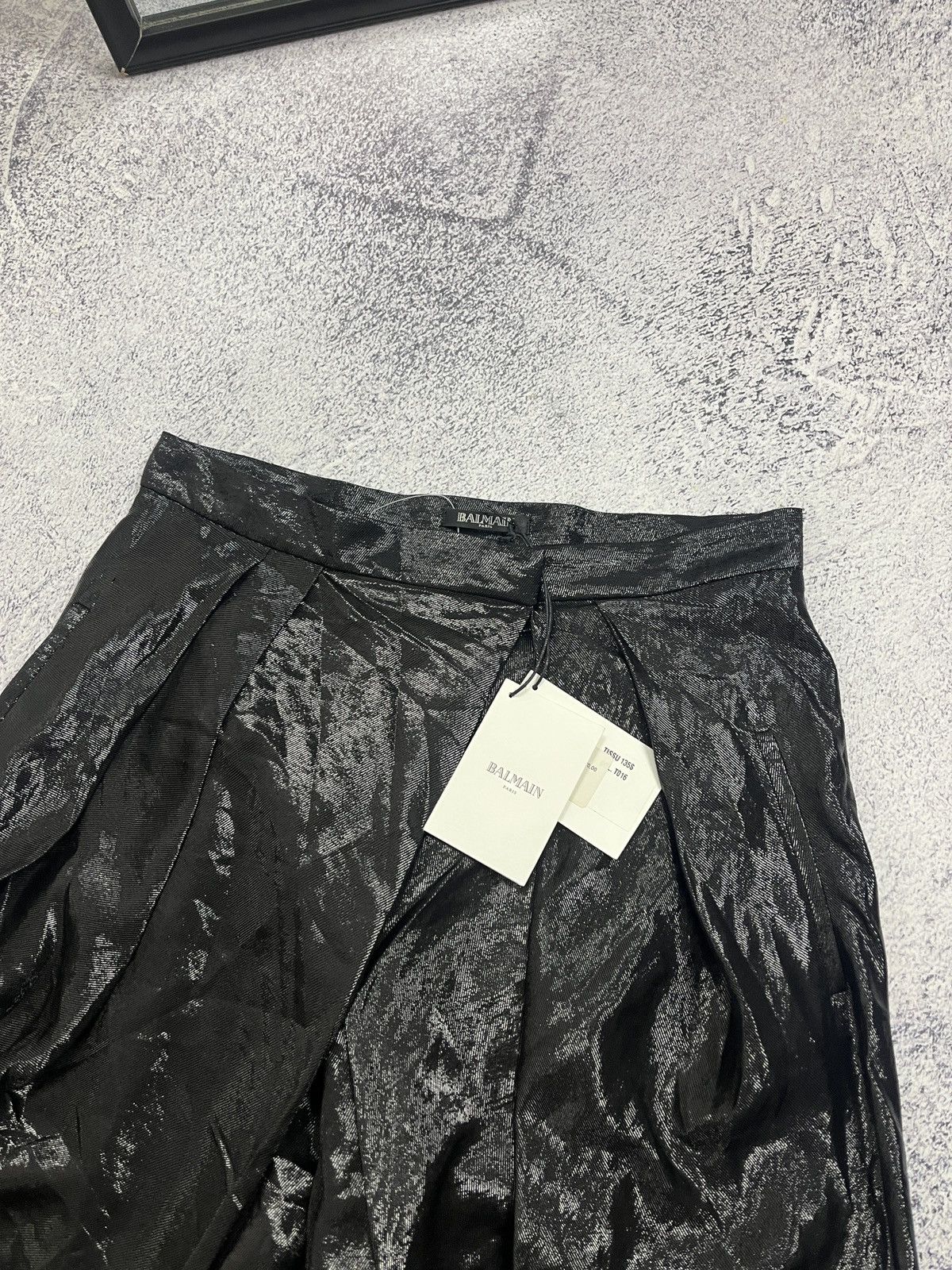 Balmain BNWT🔥 Balmain Paris Asymmetric Draped Silk Trousers Pants Size US 32 / EU 48 - 7 Thumbnail