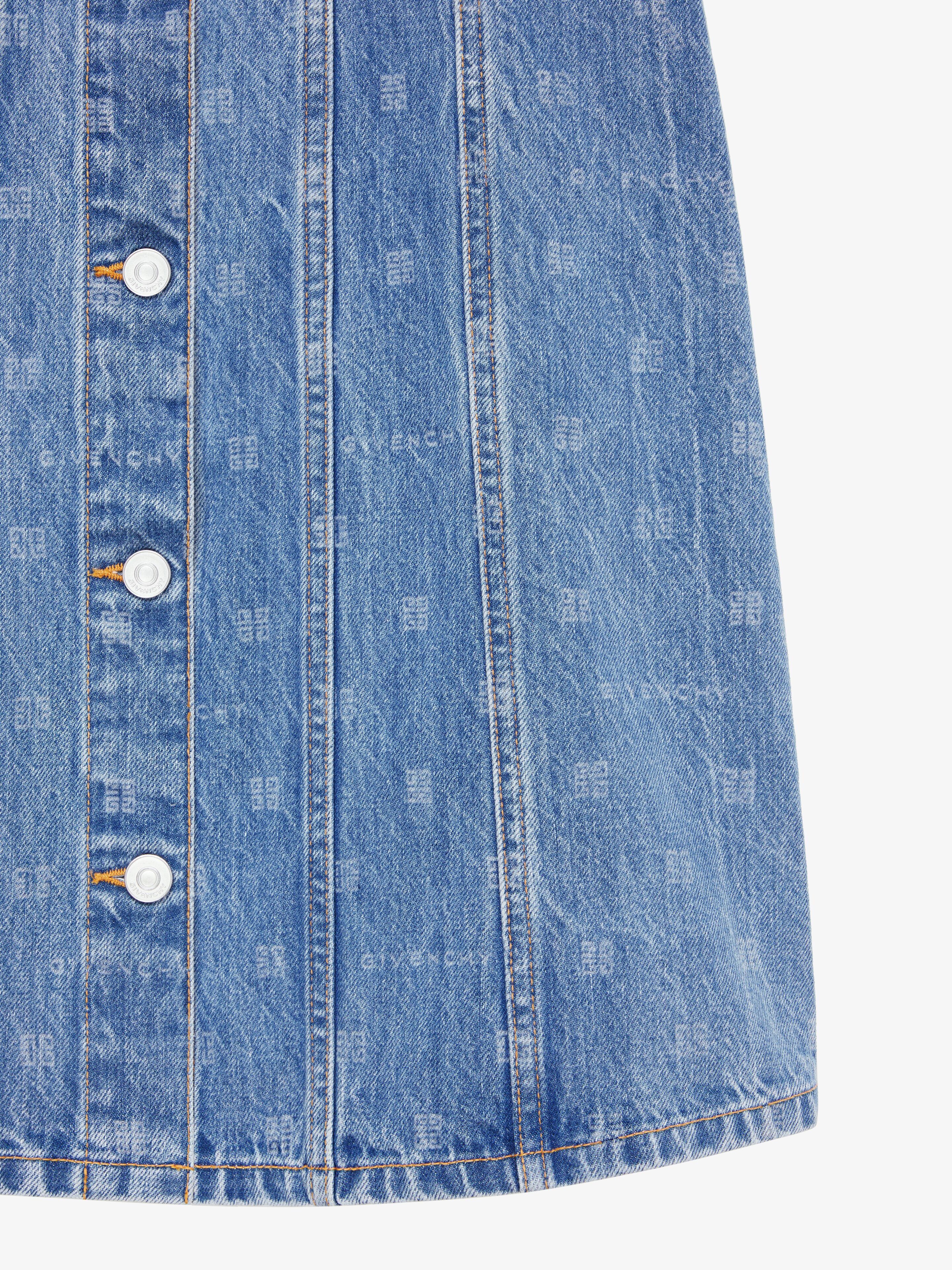 Givenchy o1loc1c0824 Dress in Denim Size M / US 6-8 / IT 42-44 - 4 Thumbnail