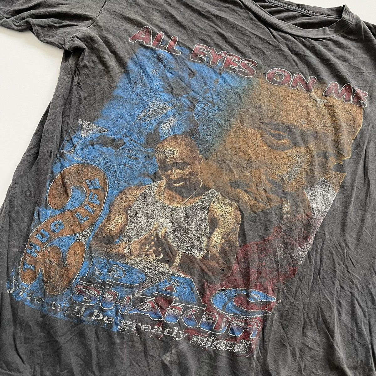 Other 1990s Tupac All Eyes On Me Distressed Tee Size US XL / EU 56 / 4 - 2 Thumbnail