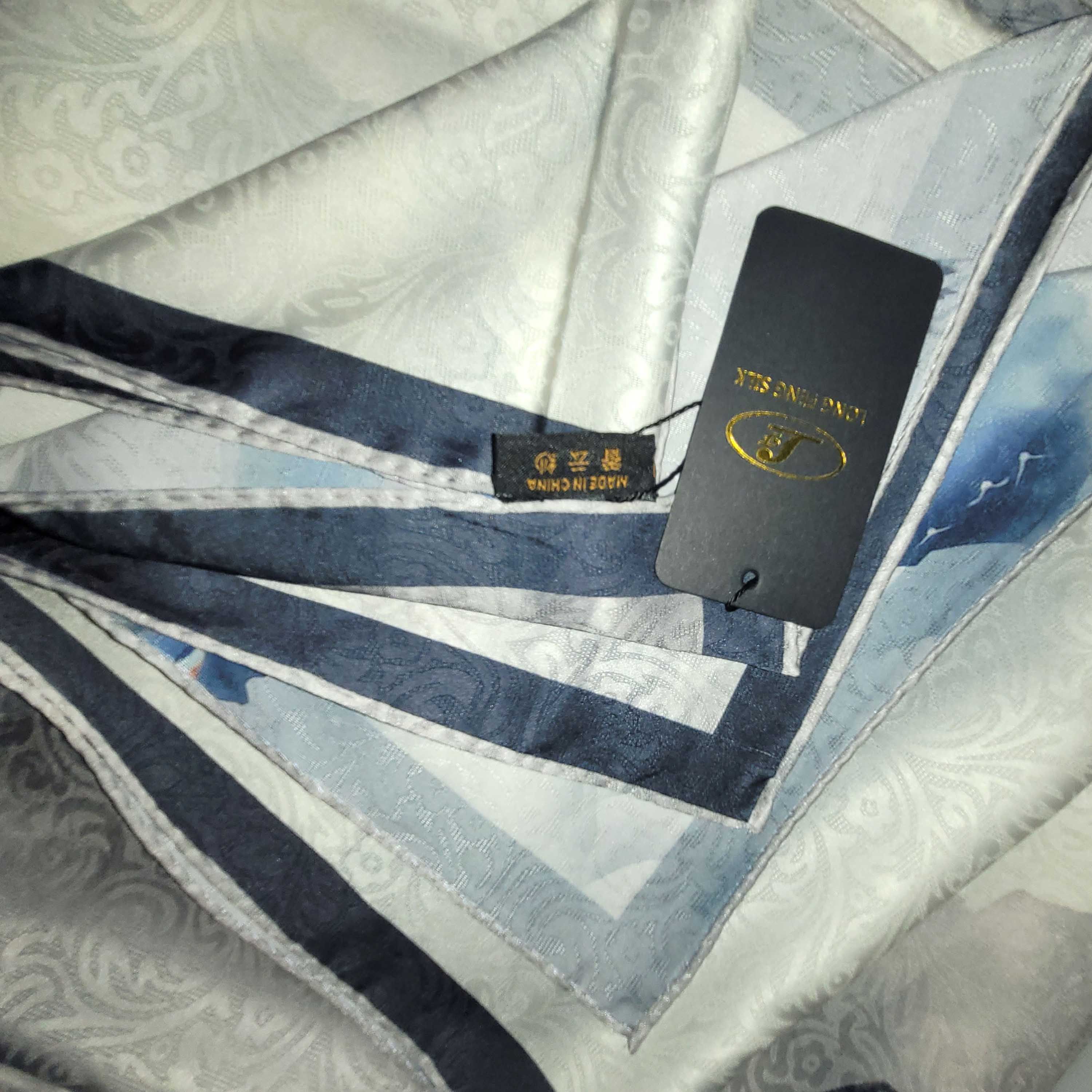 Other NWT Double Sided Silk Scarf 52"x52" Large Square Wrap 3220 Size ONE SIZE - 6 Thumbnail