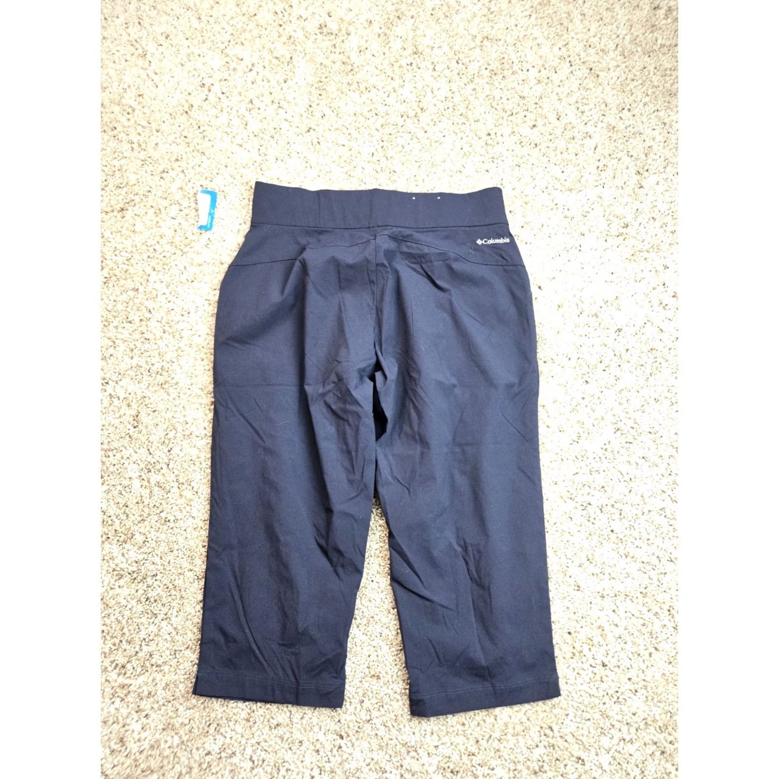 Vintage Columbia Anytime Capris Pants Womens Small Blue Pull On Stretch 17" Inseam NWOT Size 28" / US 6 / IT 42 - 6 Thumbnail