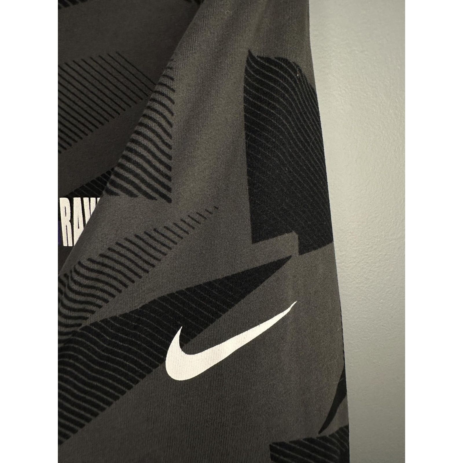 Nike The Nike Tee x NFL Baltimore Ravens Hoodie Gray/Black Mens L Size US L / EU 52-54 / 3 - 8 Thumbnail