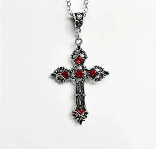 Jewelry Gothic Crucifix Pendant Necklace Size ONE SIZE - 3 Thumbnail