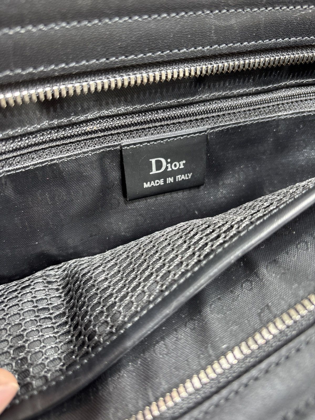 Dior × Hedi Slimane Strip SS04 Coated Canvas Chain Bag Size ONE SIZE - 7 Thumbnail
