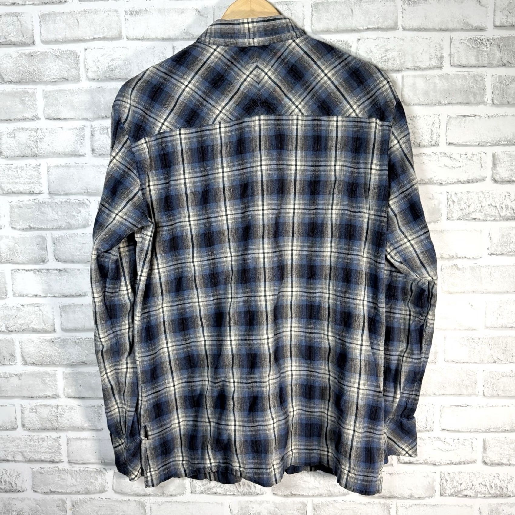Vintage Kuhl Plaid Shirt Mens Size L Blue Cotton Blend Long Sleeve Snap Button Down Size US L / EU 52-54 / 3 - 5 Thumbnail