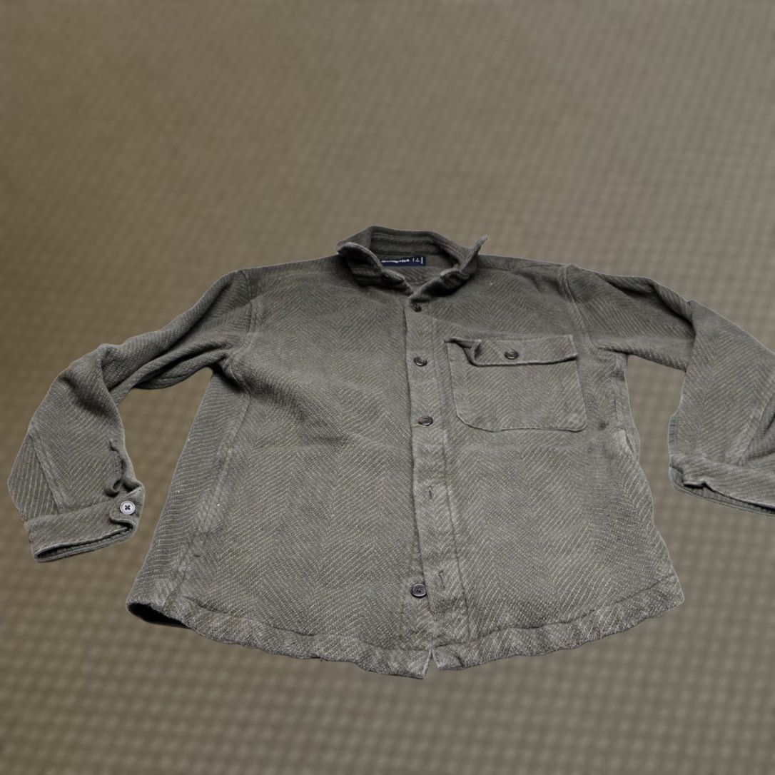 Abercrombie & Fitch Abercrombie & Fitch Shirt Mens Large Tall Green Button Up Long Sleeve Textured Size US L / EU 52-54 / 3 - 1 Thumbnail