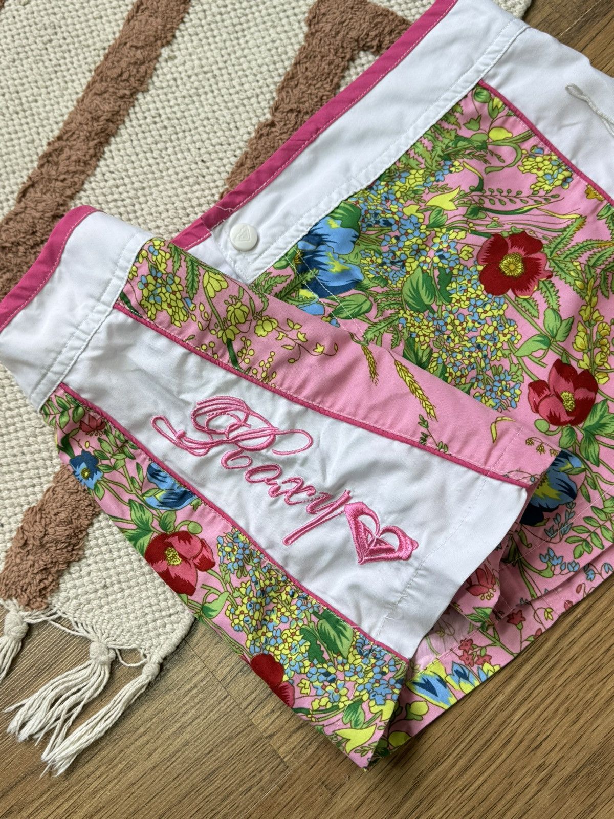 Vintage VINTAGE ROXY BEACH MINI SKIRT Size 34" / US 12 / IT 48 - 3 Thumbnail