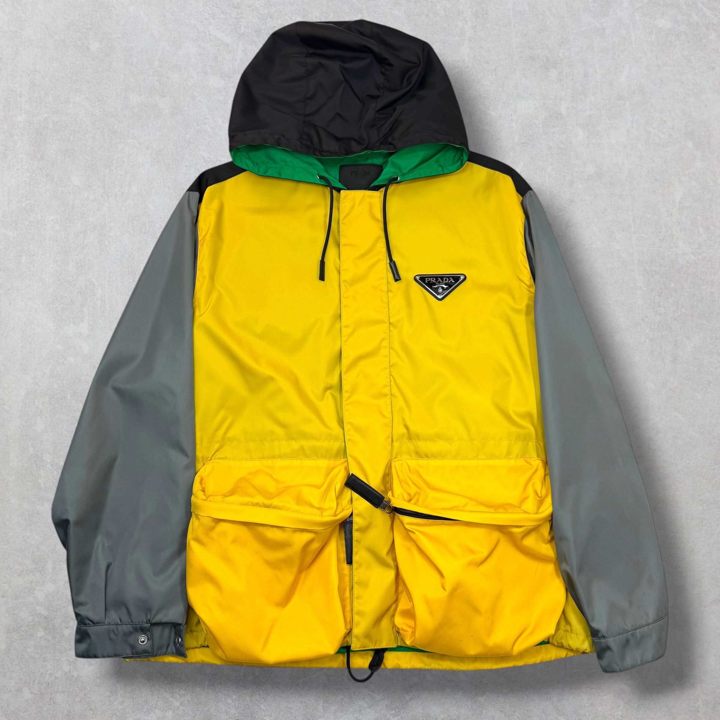 Prada Prada Colorblock Oversized Nylon Jacket XL Size US XL / EU 56 / 4 - 1 Thumbnail