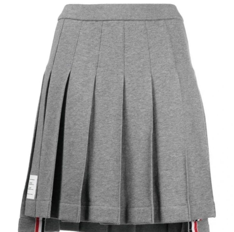 Thom Browne Thom Browne Grey pleated skirt Size 25" / US 0 / IT 36 - 1 Thumbnail
