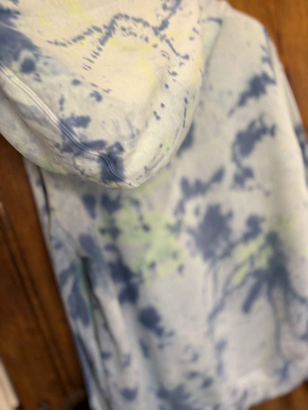 Saint Laurent Paris SS19 Saint Laurent rive gauche logo tie dye blue hoodie S Size US S / EU 44-46 / 1 - 13 Thumbnail