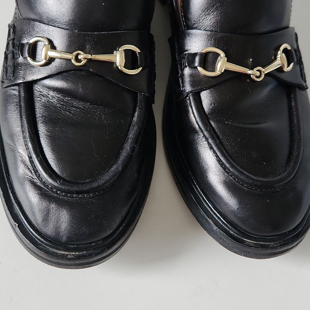 Madewell MADEWELL | The Vernon Leather Loafers Black Sz 9 Size US 9 / IT 39 - 3 Thumbnail