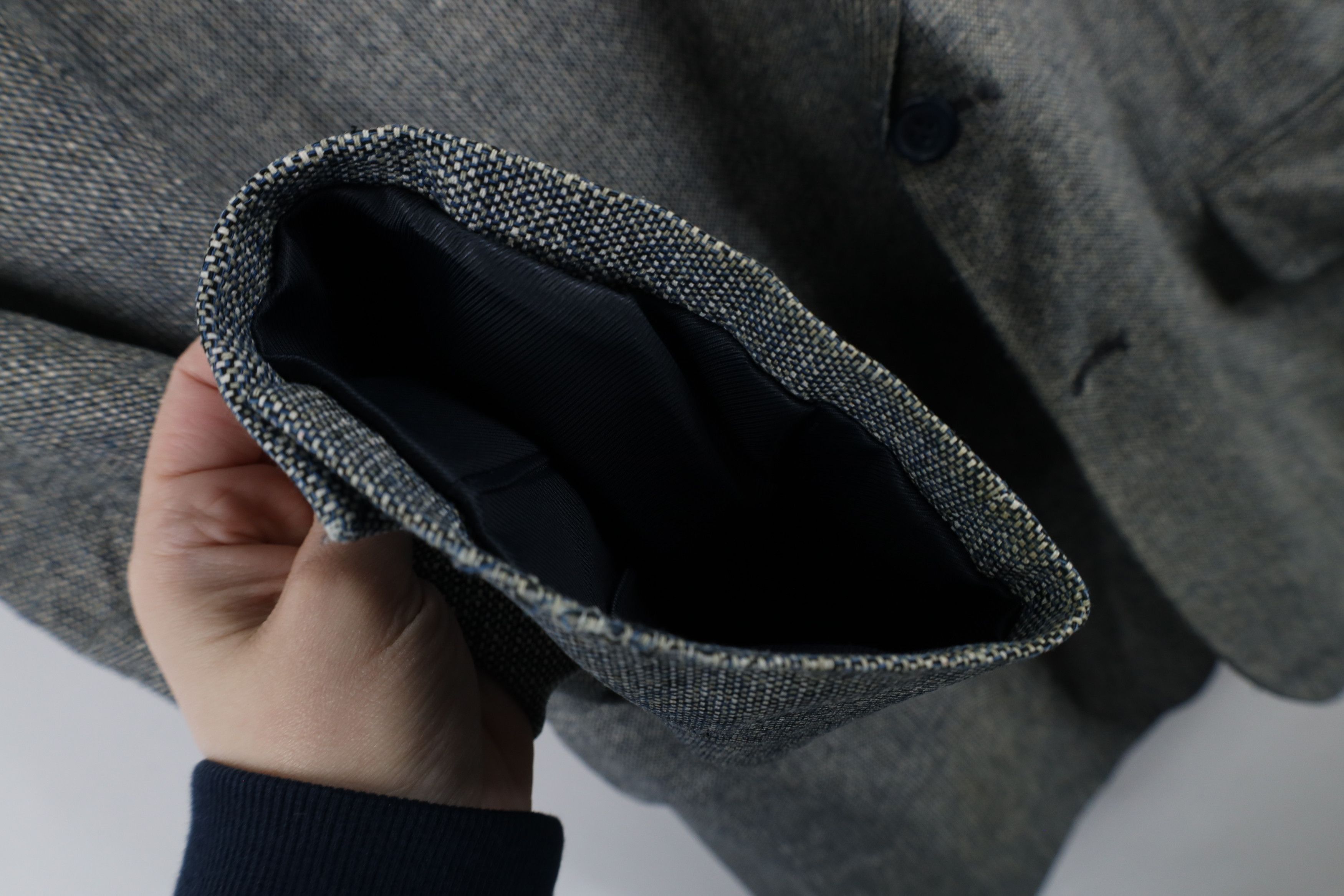 Vintage Vintage 90s Streetwear Silk Tweed Blazer Suit Coat Jacket Size US XL / EU 56 / 4 - 8 Thumbnail