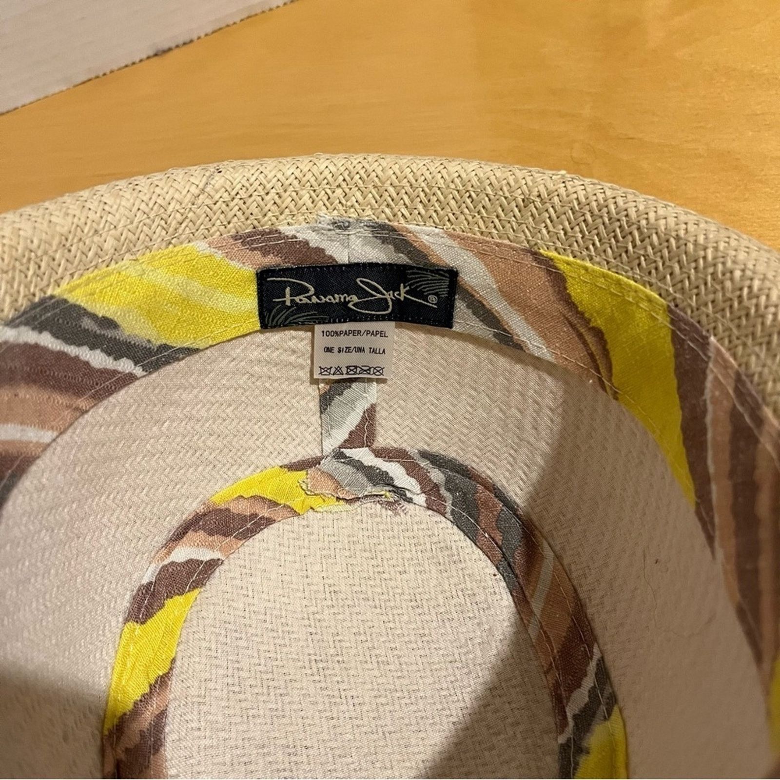 Panama Jack Original Panama Jack Fedora Hat Straw Look Natural Woven Size ONE SIZE - 7 Thumbnail