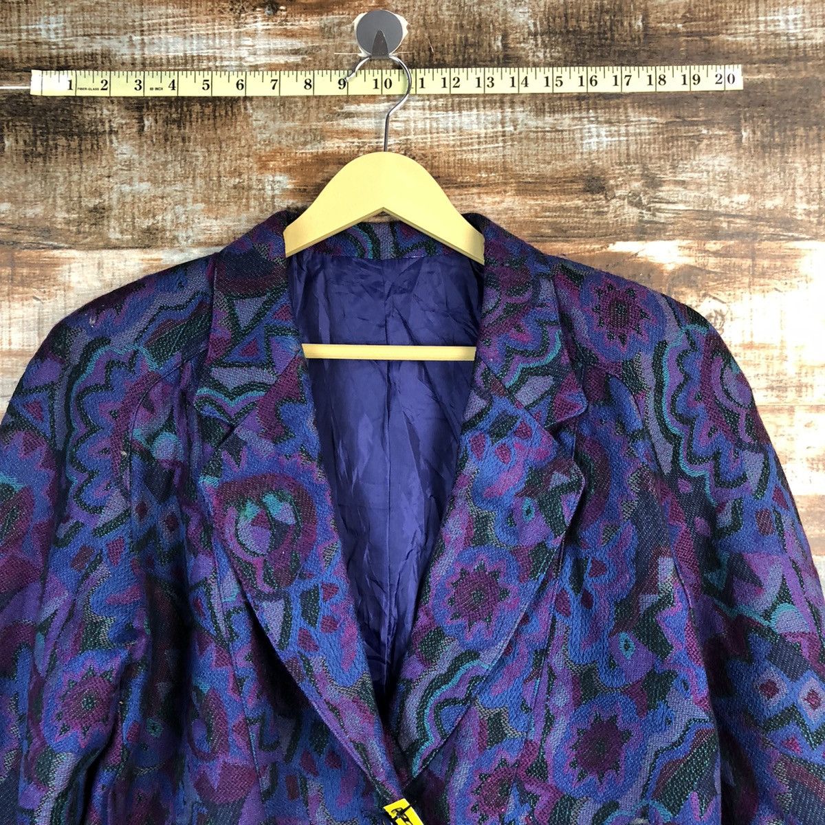 Japanese Brand × Vintage Japanese Brand vintage art Purple Blazzer #A2327 Size M / US 6-8 / IT 42-44 - 4 Thumbnail