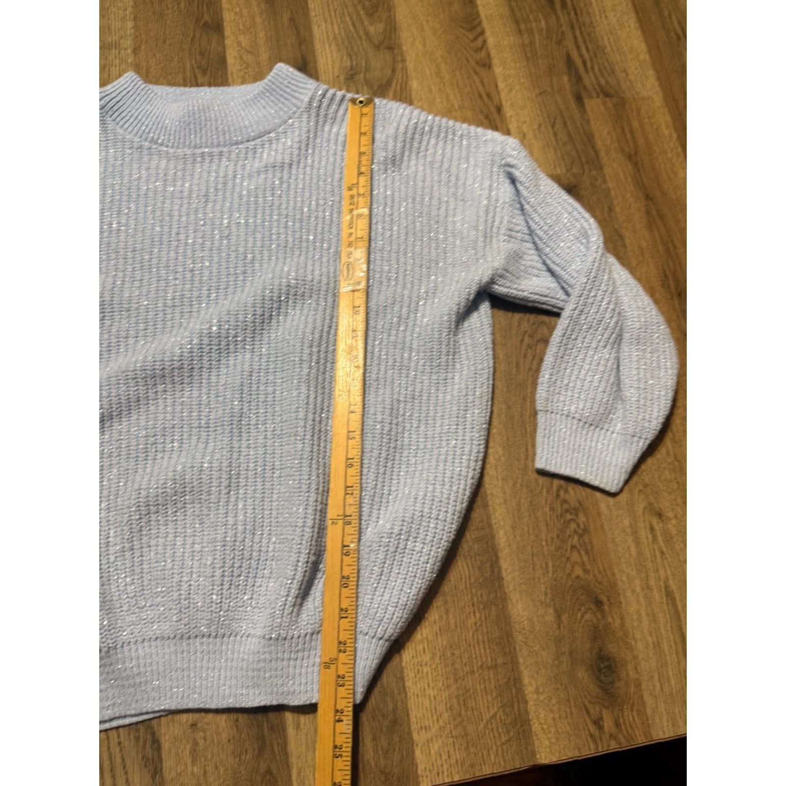 Vintage VINTAGE American Pride Sweater Woman Large Blue Silver Crewneck Pullover Knit Size L / US 10 / IT 46 - 7 Thumbnail