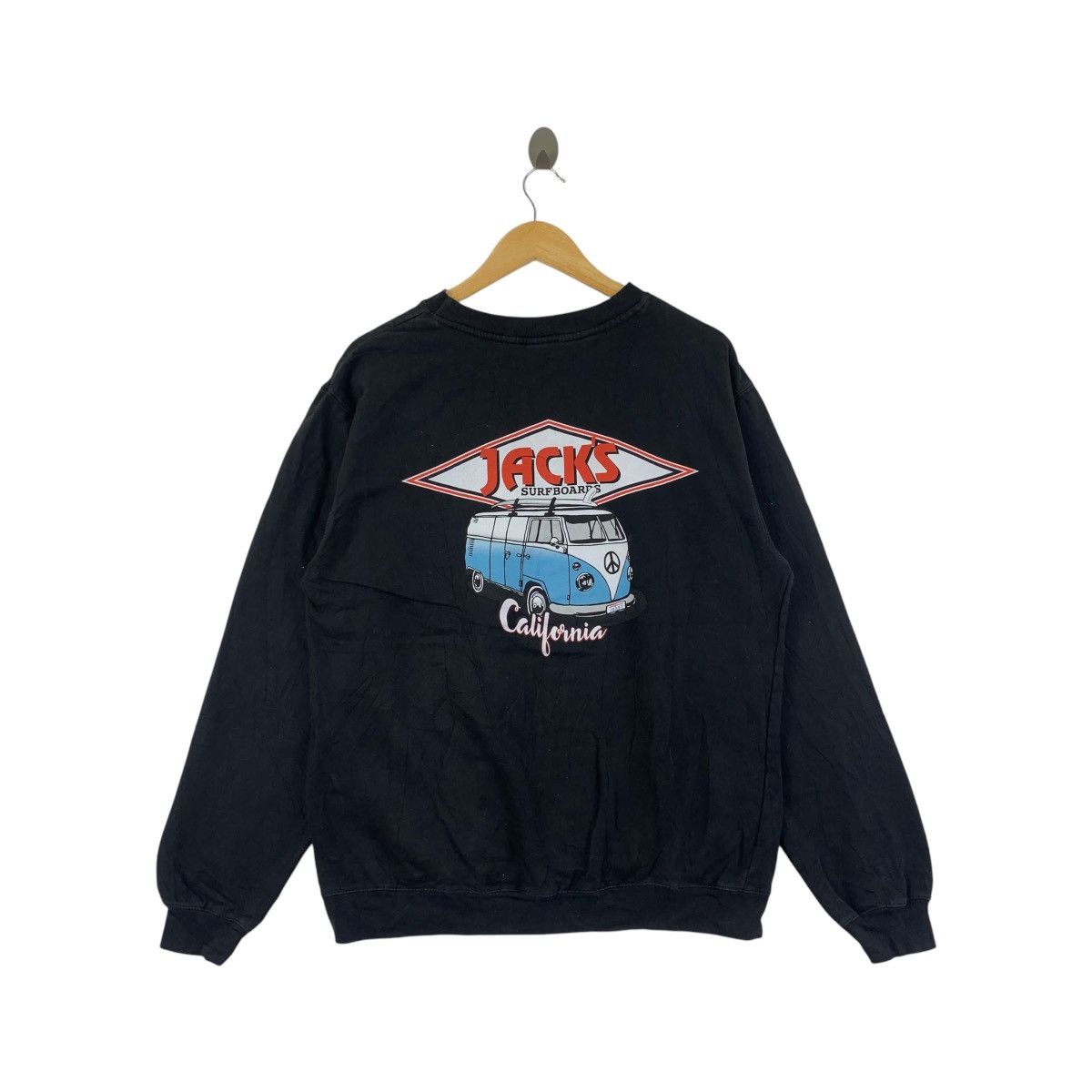 Other Vintage JACKS SURFBOARDS California Brand Logo Sweatshirt Size US L / EU 52-54 / 3 - 4 Thumbnail