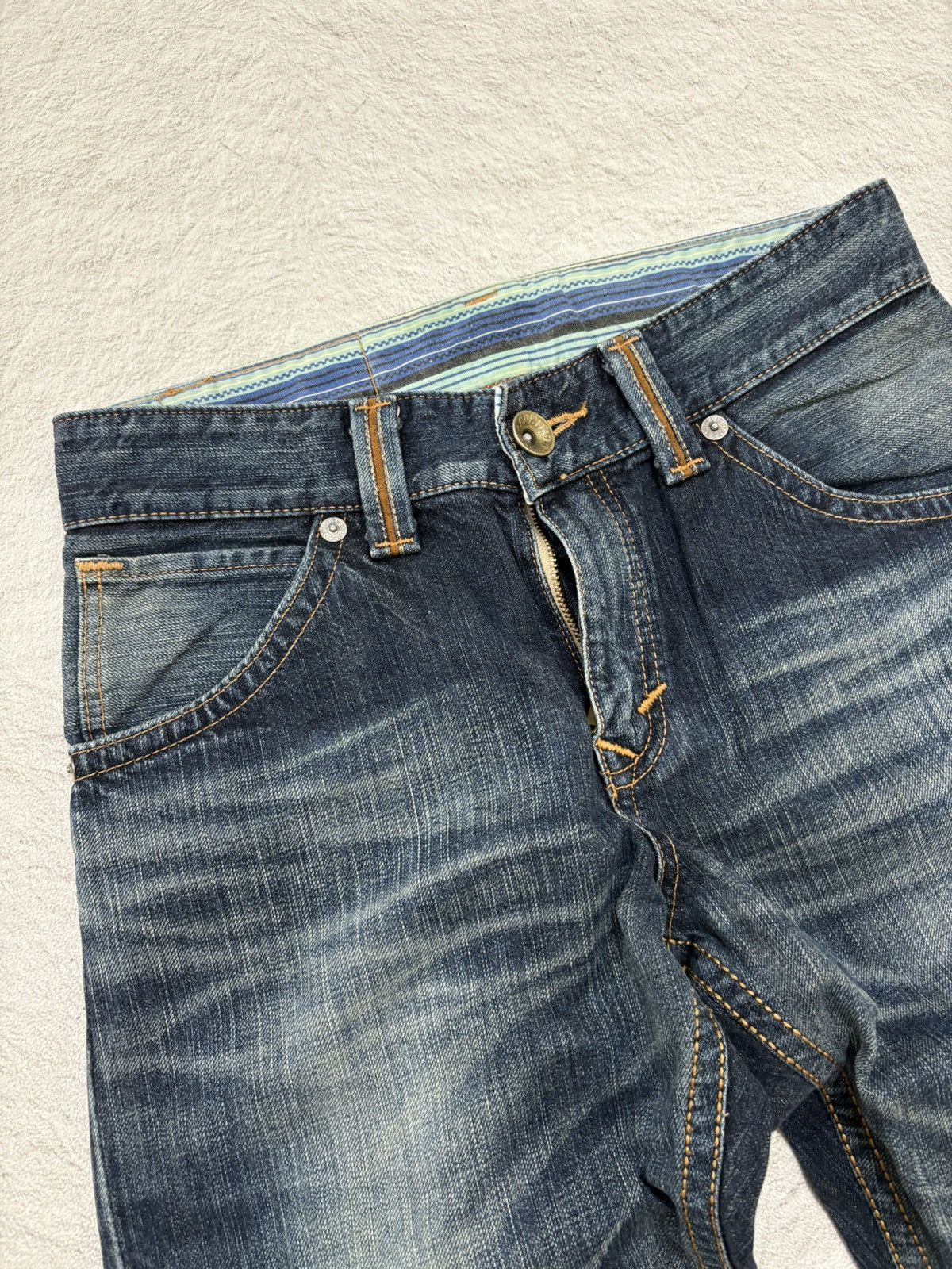 Kapital 2000s Edwin wash flared wash denim y2k style Size US 30 / EU 46 - 6 Thumbnail
