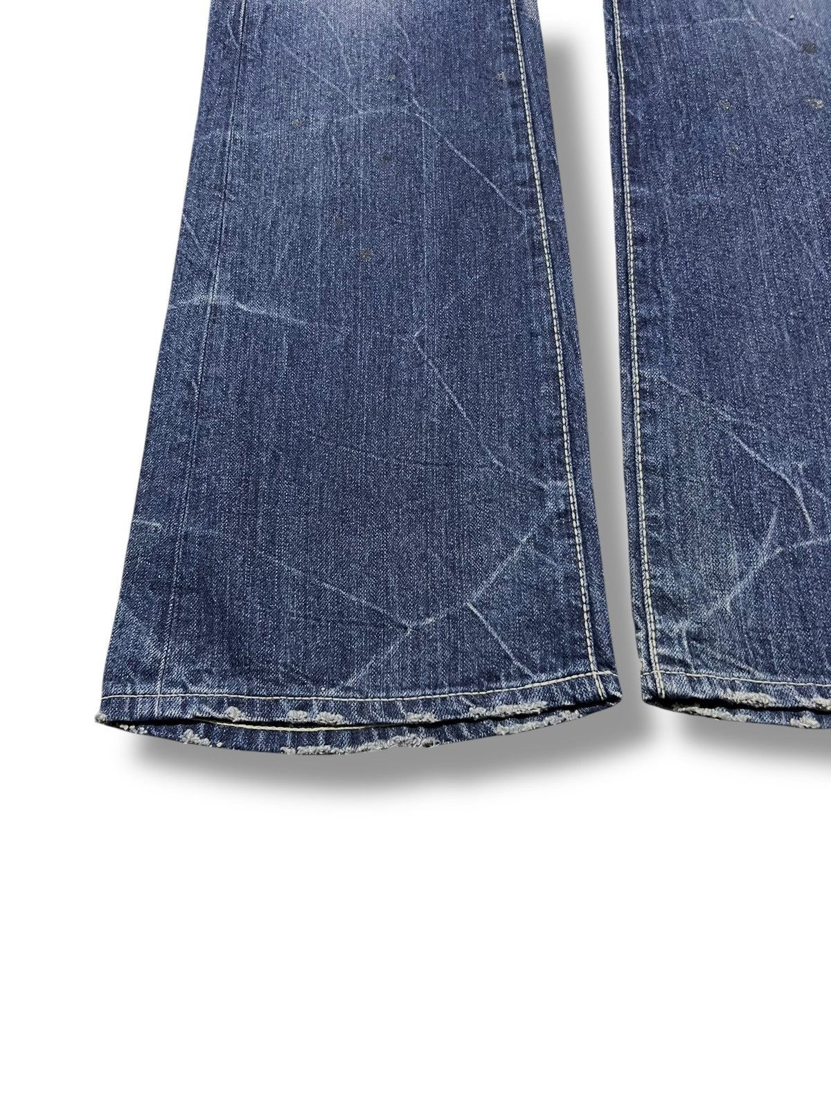 Vanquish Vanquish Studded Clawmark, Distressed Faded Acid Wash Flared Size US 29 - 6 Thumbnail