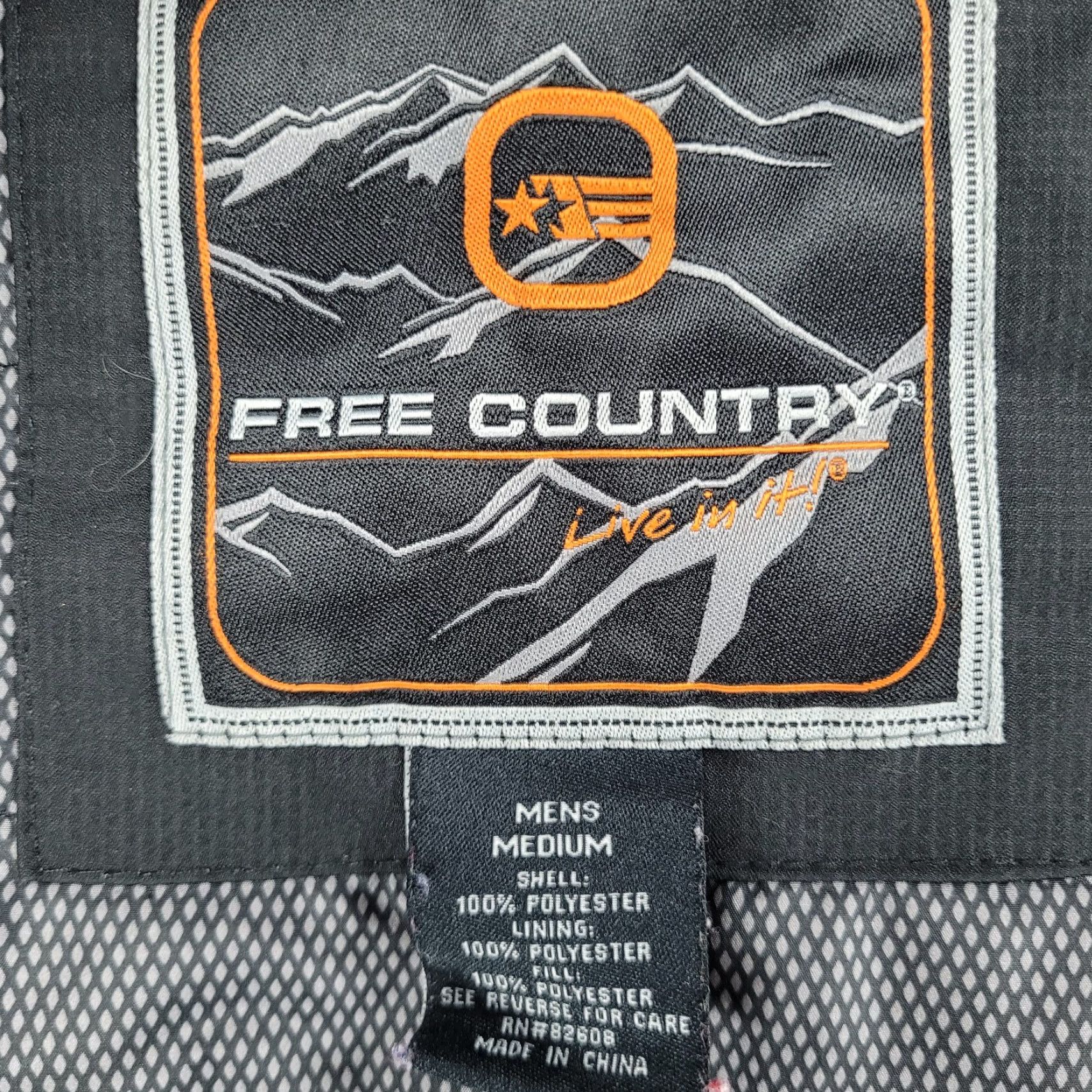 Free Country Free Country Black Insulated Removable Hood Inner Pockets Jacket Medium M Size US M / EU 48-50 / 2 - 3 Thumbnail