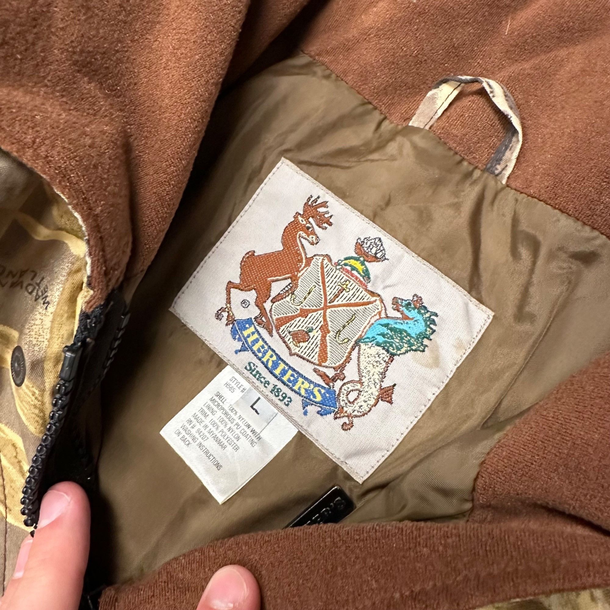 Vintage Vintage Herters Advantage Wetland Camo Hunting Jacket Size US L / EU 52-54 / 3 - 3 Thumbnail
