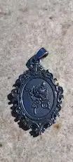 Jewelry × Other Vintage Stainless Steel Mirror With Flowers Pendant Necklace Size ONE SIZE - 4 Thumbnail