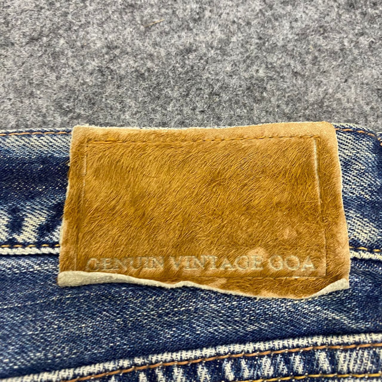 If Six Was Nine Genuine Vintage Goa Selvegde Distressed Denim Size US 32 / EU 48 - 17 Thumbnail