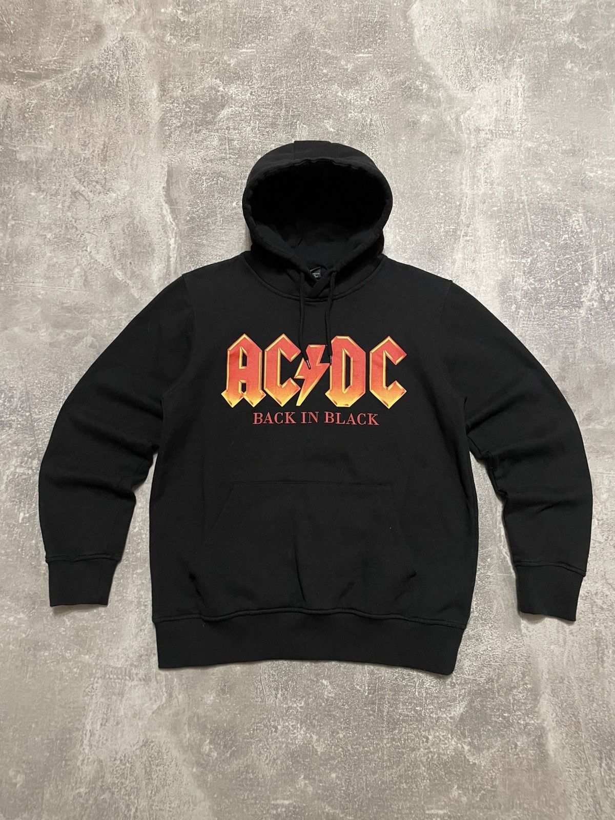 Ac/Dc × Band Tees × Rock Band Vintage AC DC 2021 Back In Black Hoodie ...