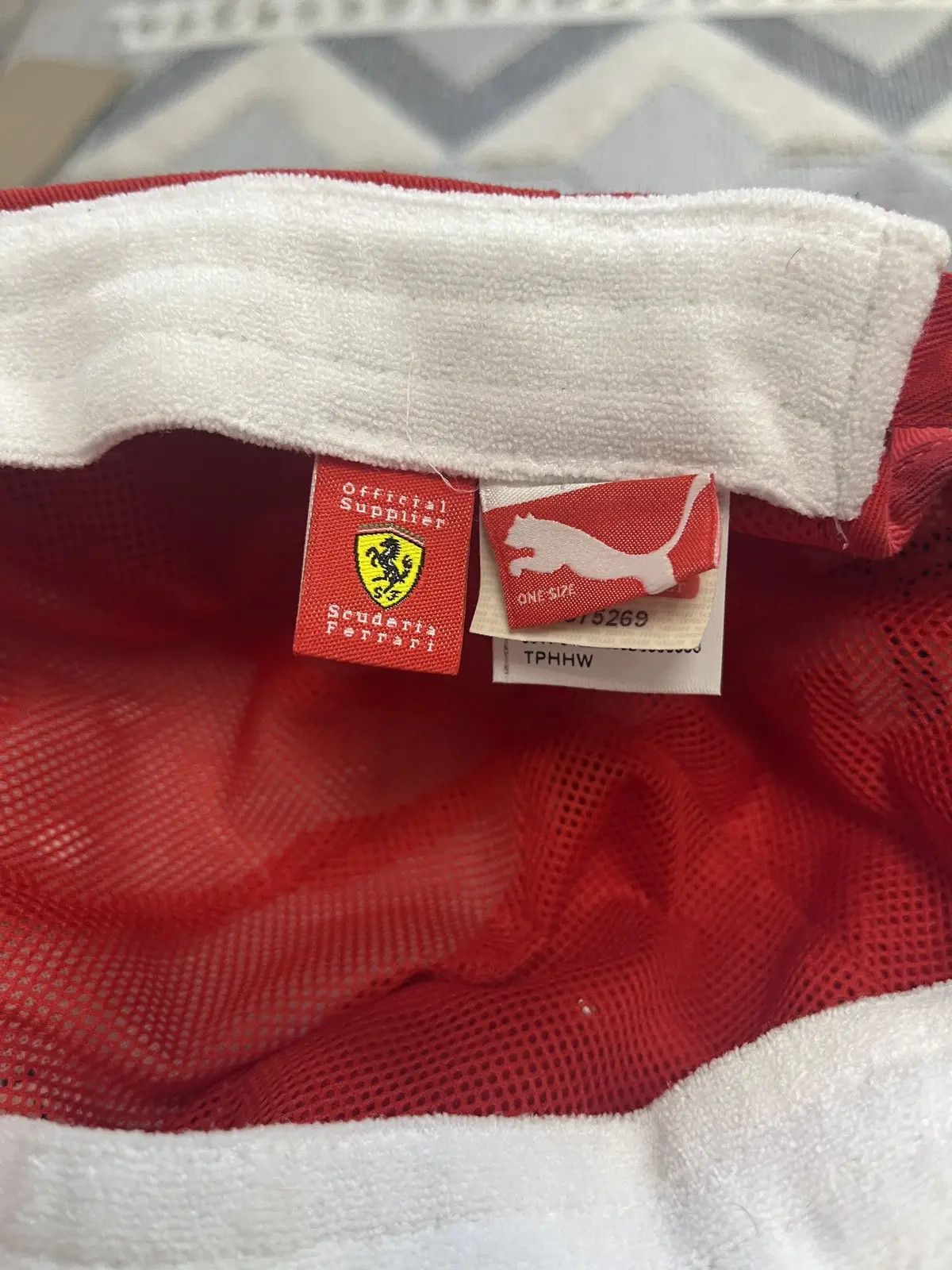Puma Vintage Ferrari Puma Santander Finland Racing Cap Hat Size ONE SIZE - 4 Thumbnail