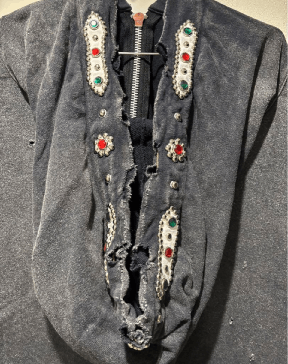 Kapital Thriller Damaged Devil Hooded Blouson (studded remake) Boro Size US L / EU 52-54 / 3 - 3 Thumbnail