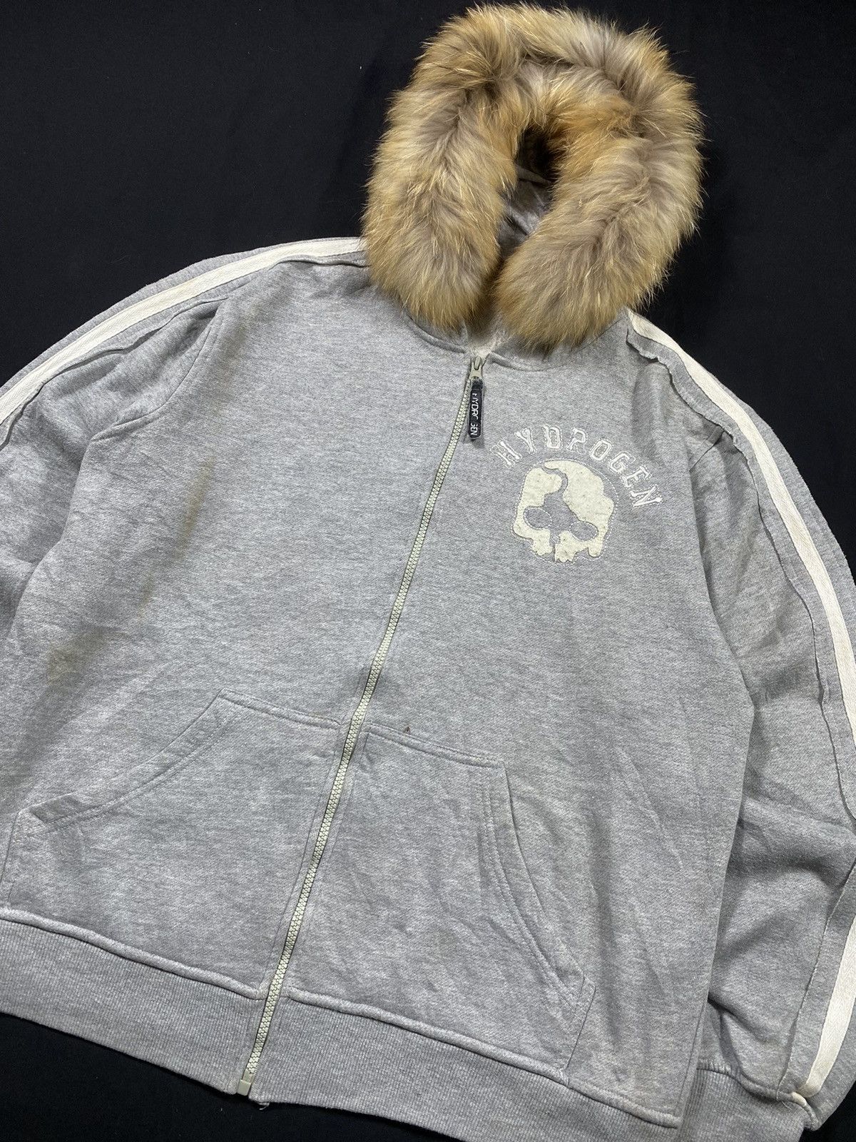 Japanese Brand Hydrogen Skull Pullover fur zip Hoodie ifsixwas9 style Size US XL / EU 56 / 4 - 3 Thumbnail
