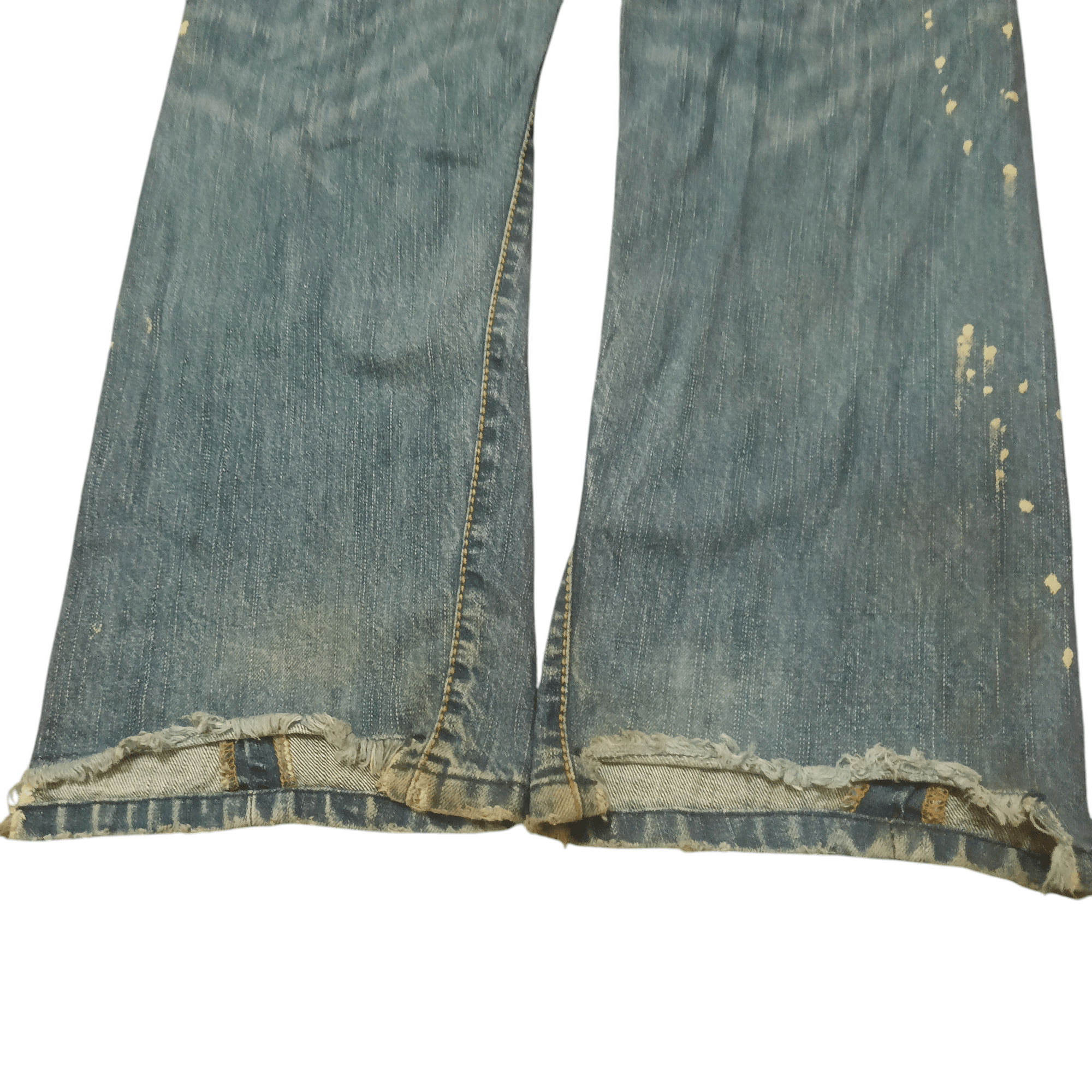 Who Decides War Big train Patchwork Distressed Jeans Painted Splash Design Size US 32 / EU 48 - 11 Thumbnail