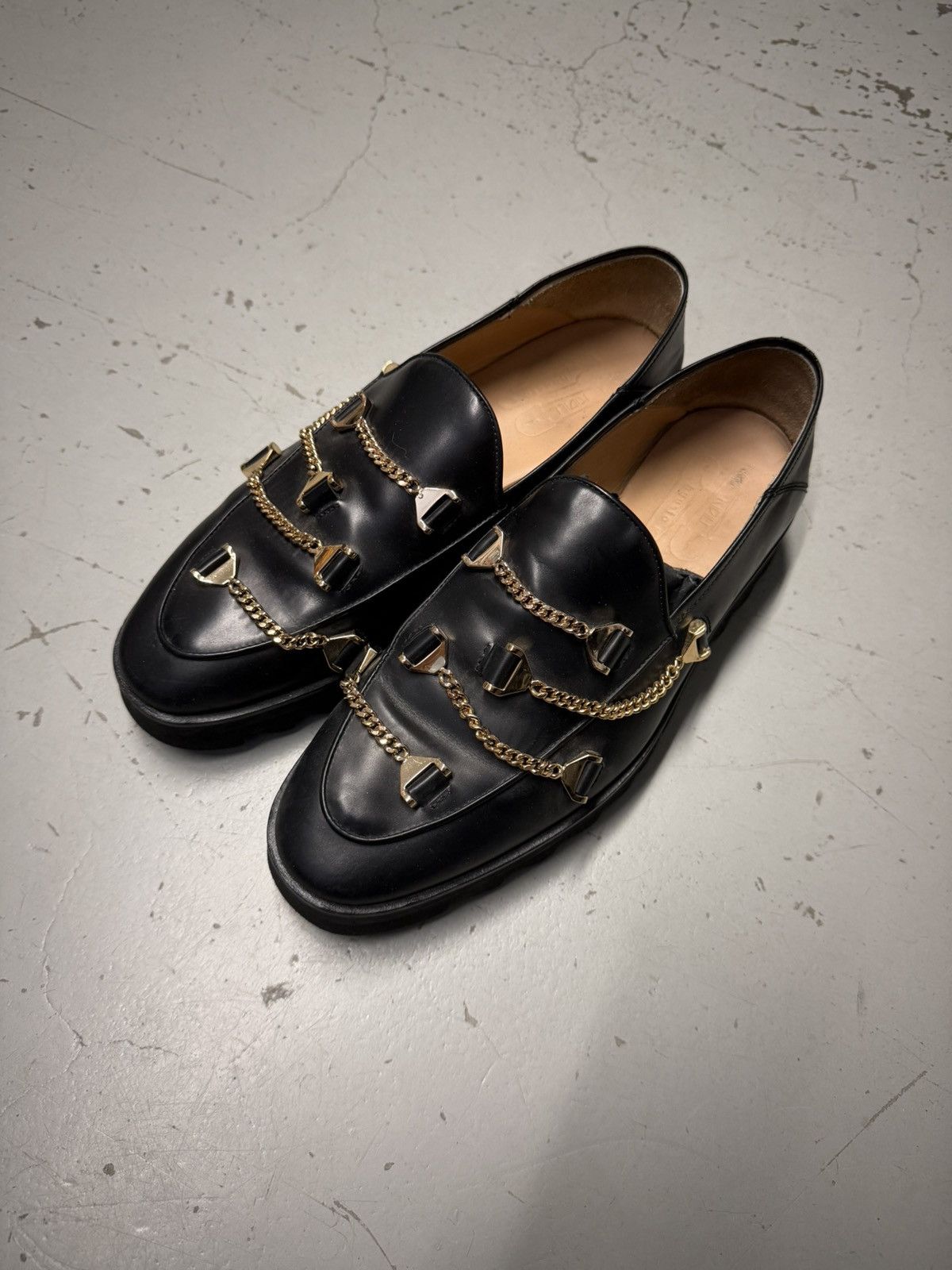 KIDILL Gold Chain Loafer Size US 8.5 / EU 41-42 - 1 Thumbnail