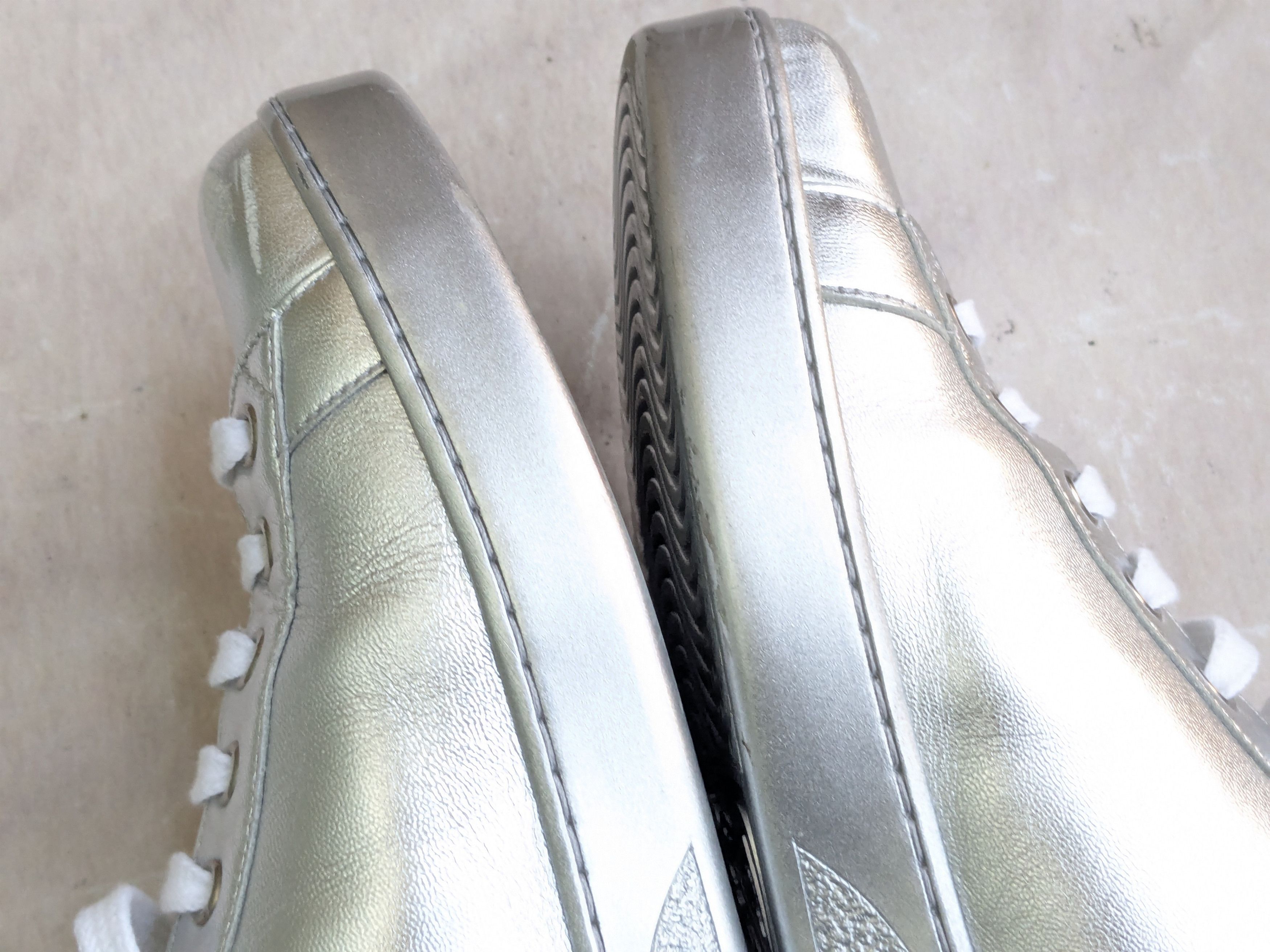 Gucci Gucci Ace Sneakers 8.5 Silver Leather Low Logo Size US 8.5 / EU 41-42 - 13 Thumbnail