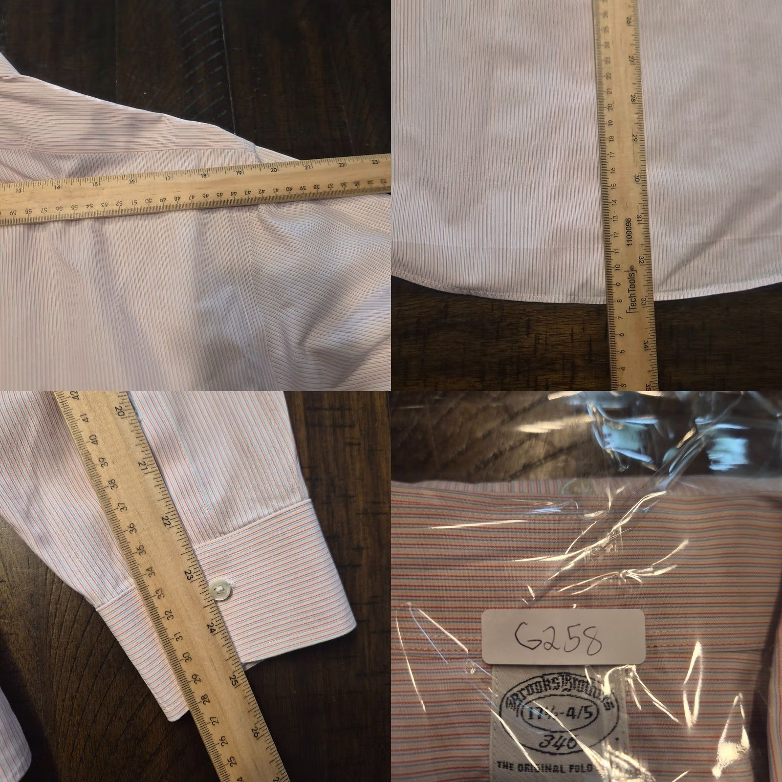 Brooks Brothers Brooks Brothers Shirt Mens Slim Fit Non Iron Striped Button Down Size 17.5 G258 Size US XXL / EU 58 / 5 - 8 Thumbnail
