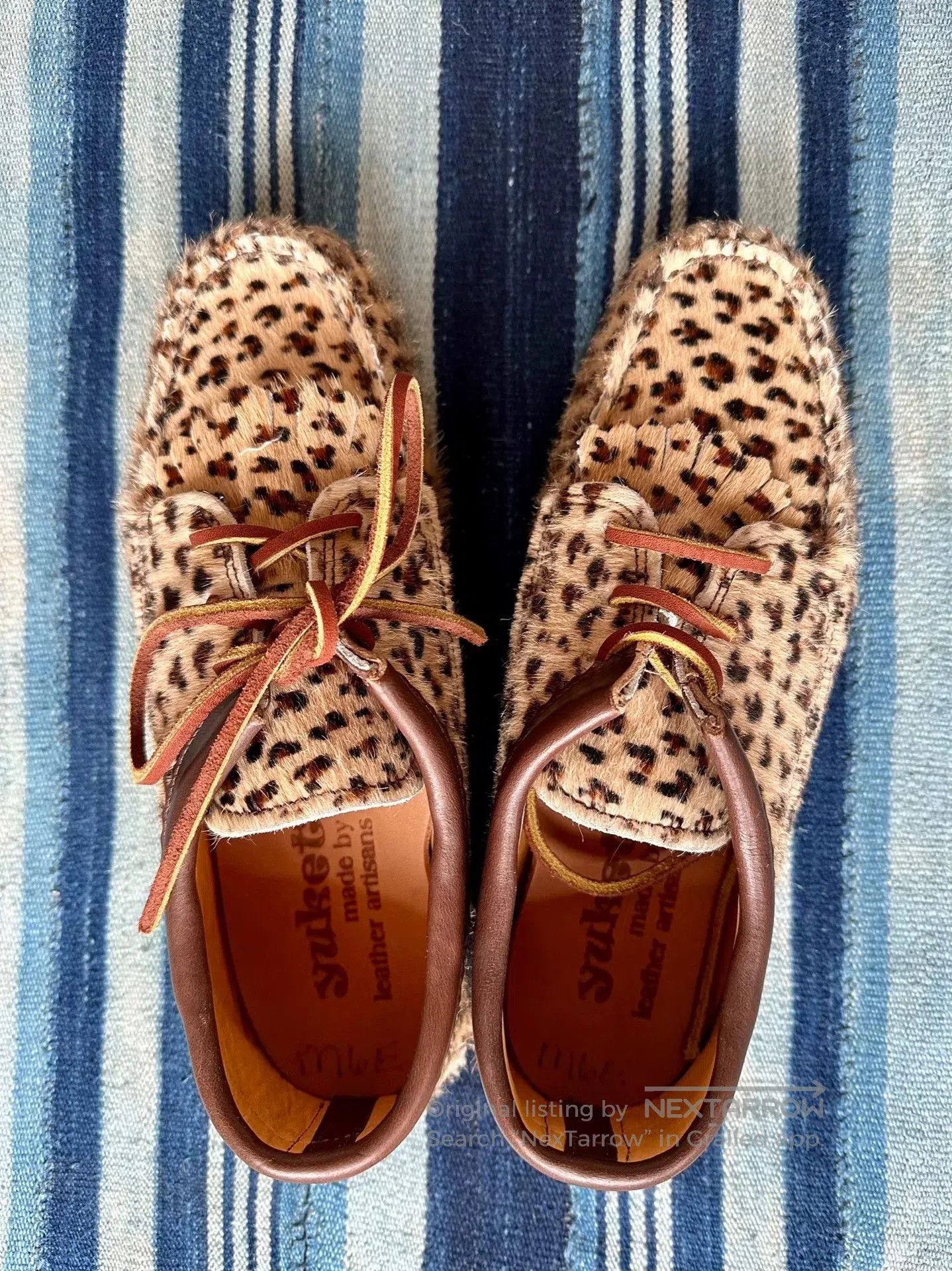 Yuketen Yuketen Blucher Kiltie Boat Sole Leopard. Size US 6 / EU 39 - 4 Thumbnail