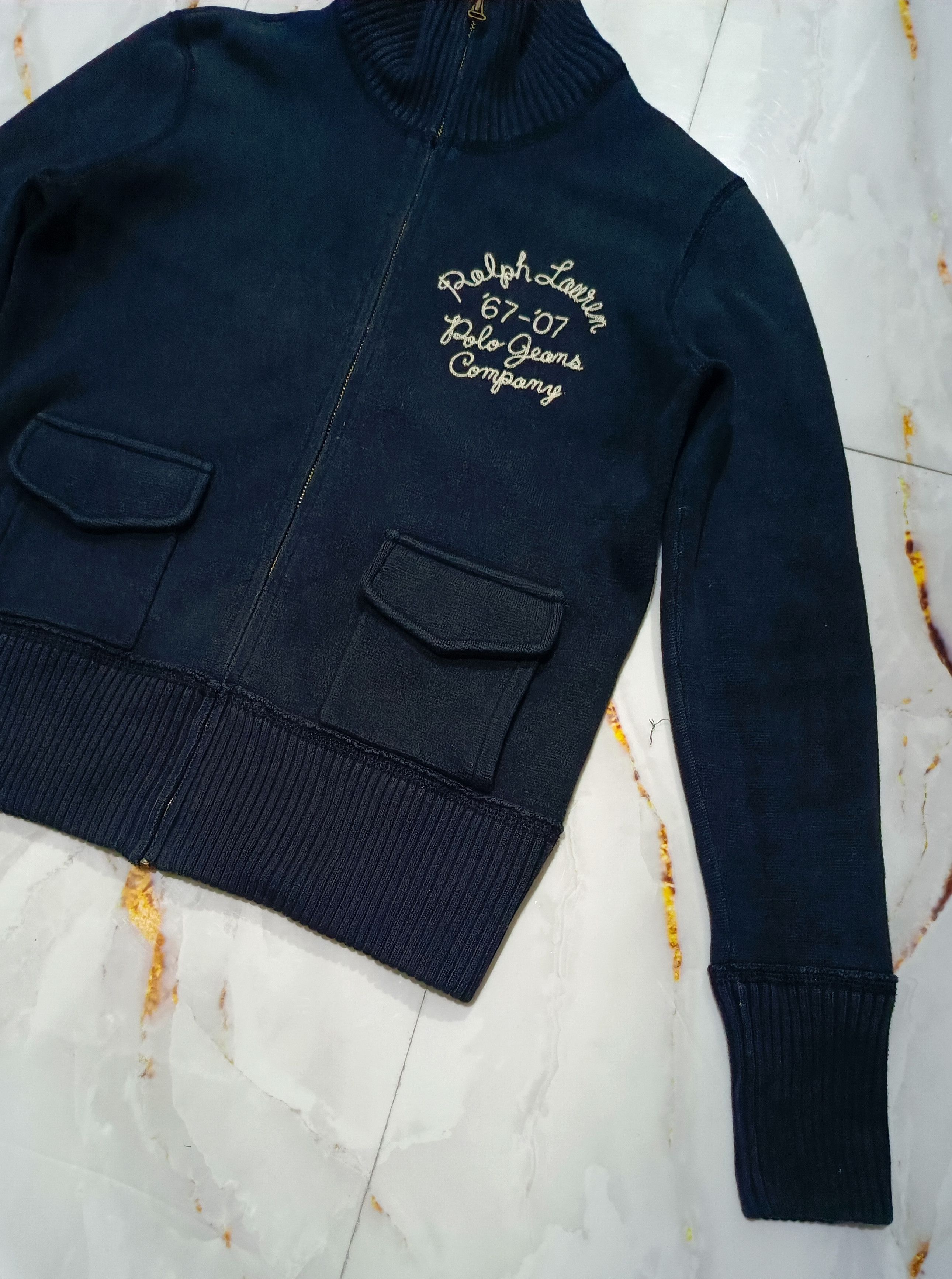 Polo Ralph Lauren Vintage Polo Ralph Lauren Hand Zip Up Sweatshirt Size M / US 6-8 / IT 42-44 - 7 Thumbnail